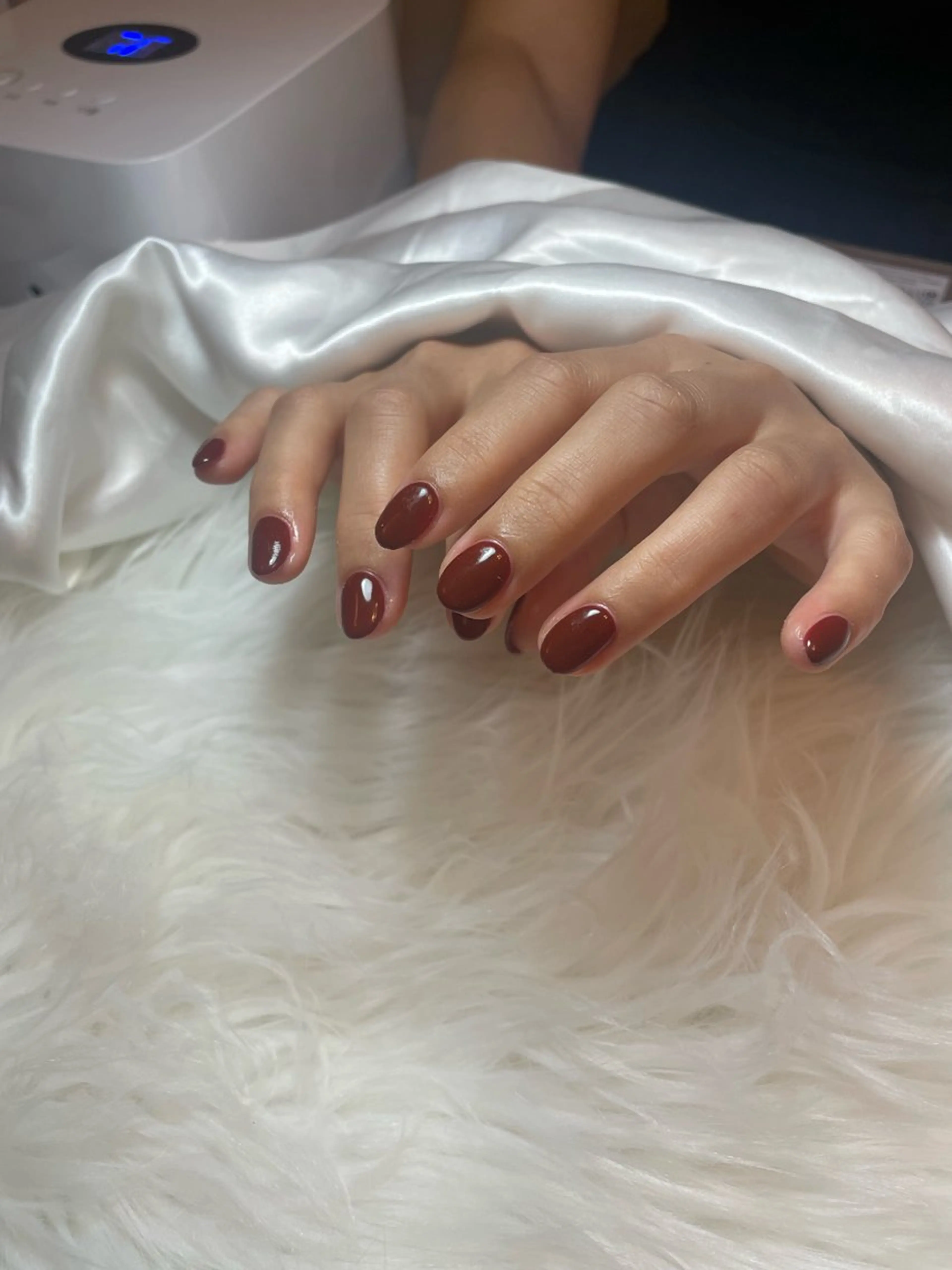 ネイル ブルー フレンチネイル キラキラネイル 韓国ネイル マグネットネイル ハンドネイル timtam --sakiのネイルデザイン