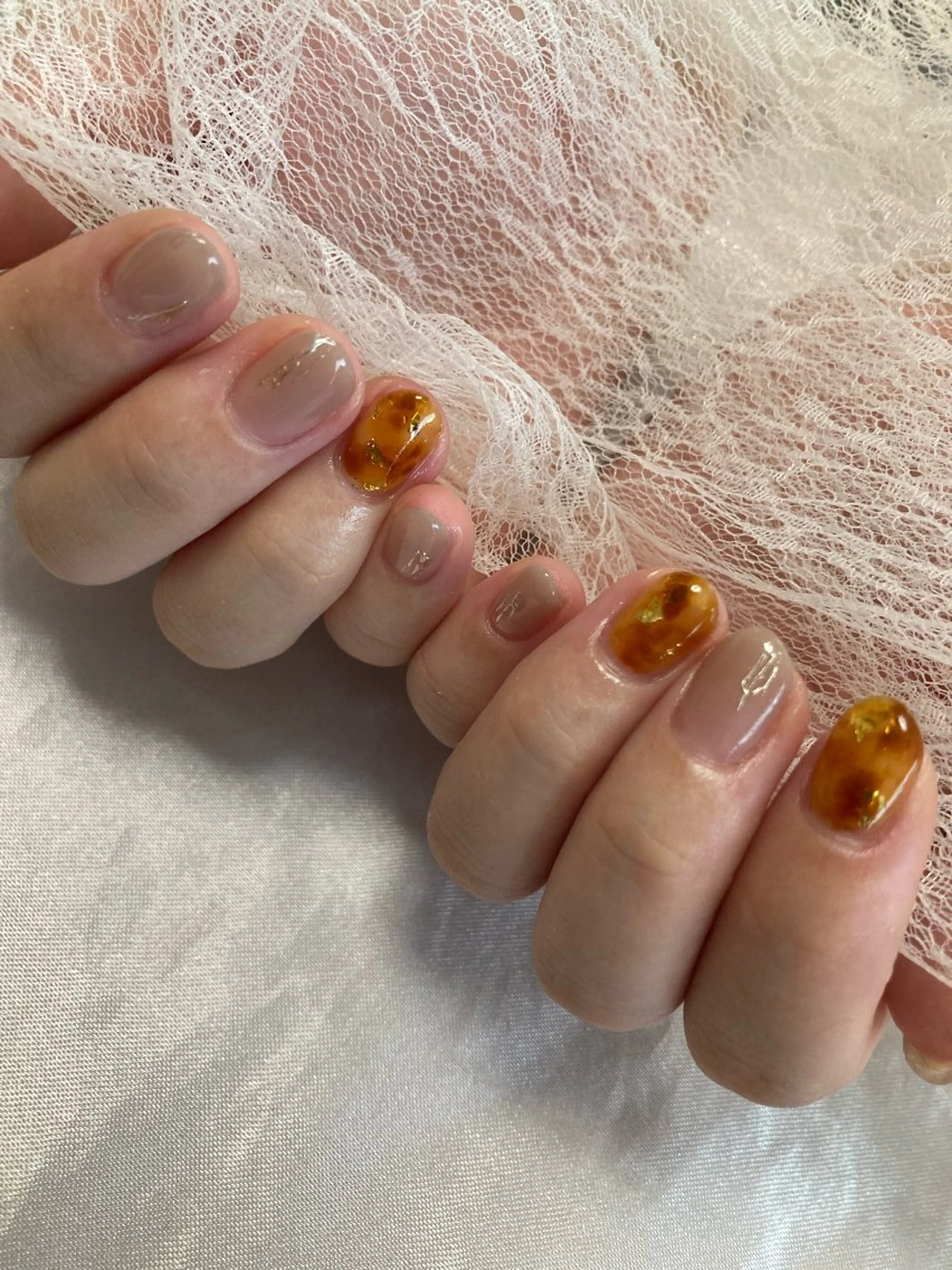 ネイル べっ甲ネイル ⭐️ cheerfullyのネイルデザイン