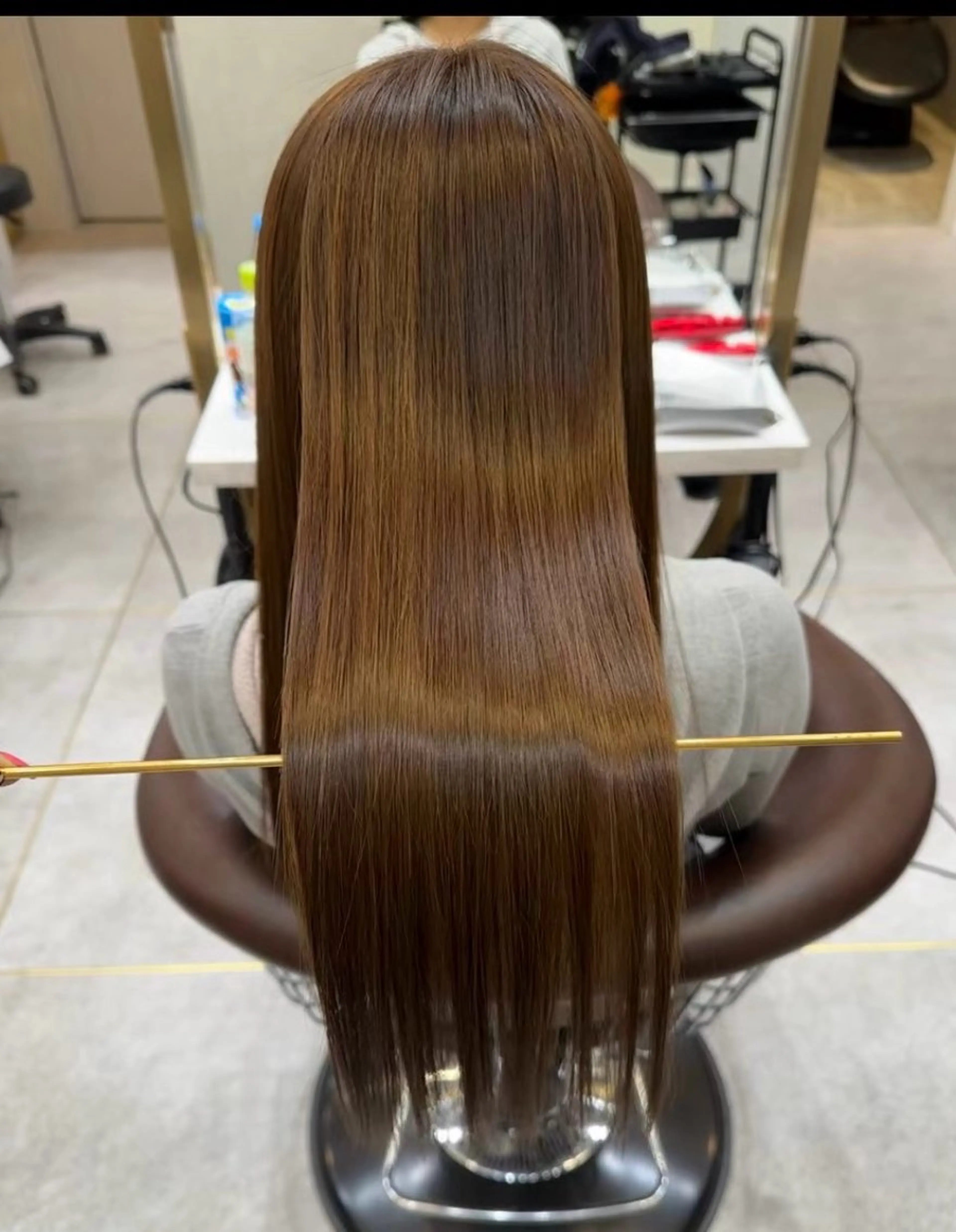 ロング 縮毛矯正 🎀透明感ブラウ ンshizuka🎀のヘアスタイル