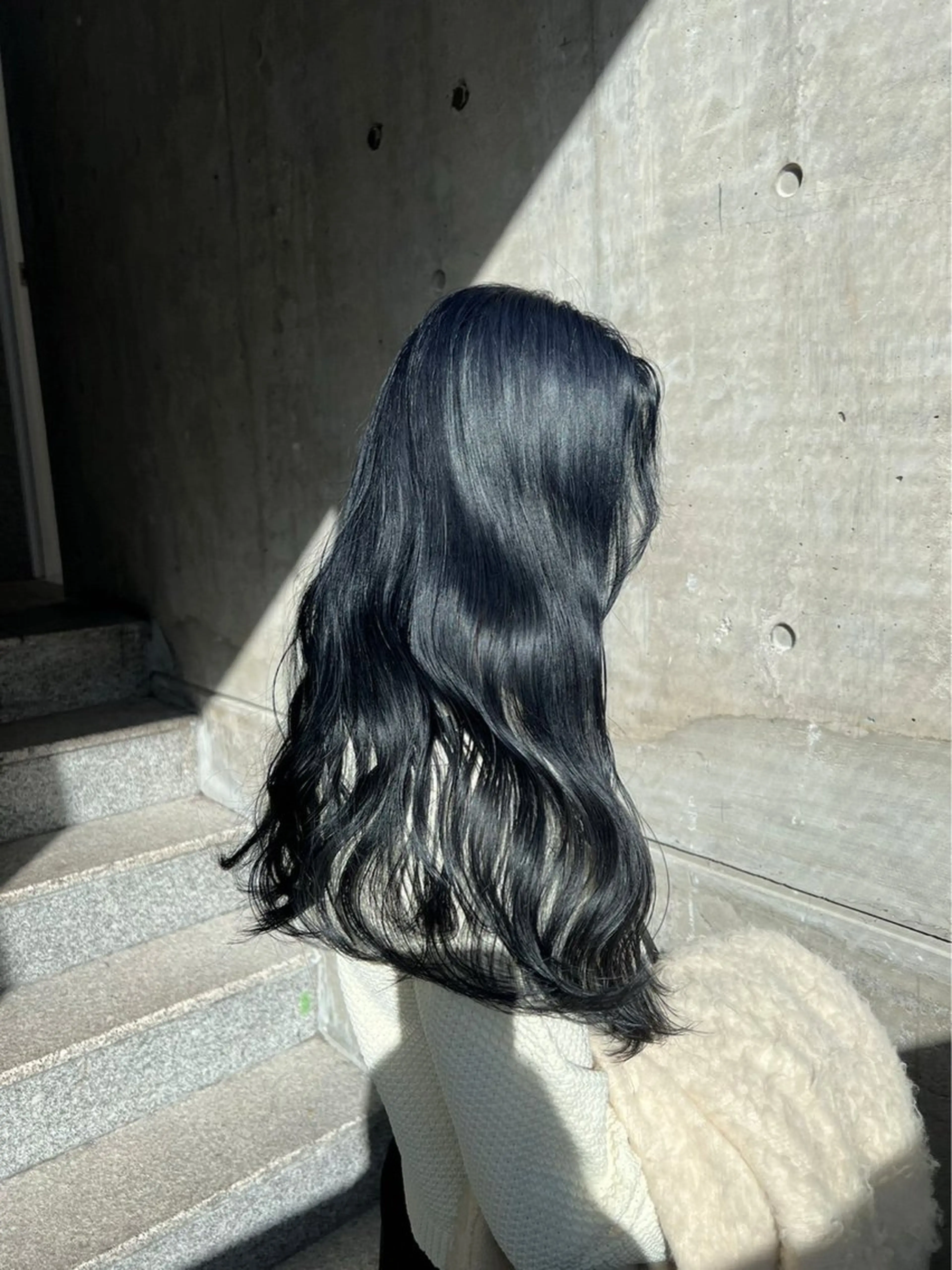 ロング ヘアカラー トリートメント 韓国風暗髪🐈‍⬛ KOUMI🪽のヘアスタイル