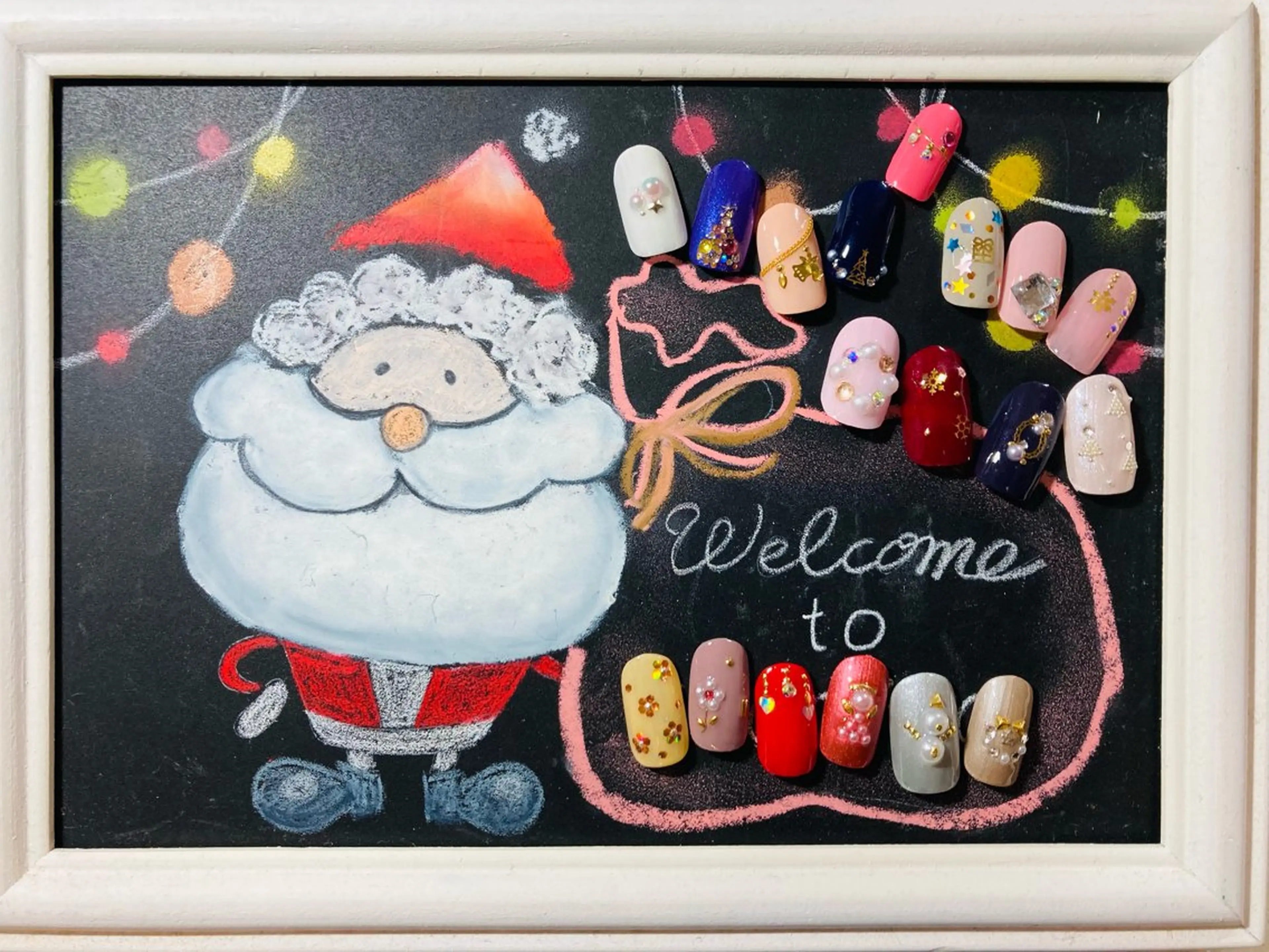 ネイル 冬ネイル クリスマス 💎5516 MACHIKOのネイルデザイン