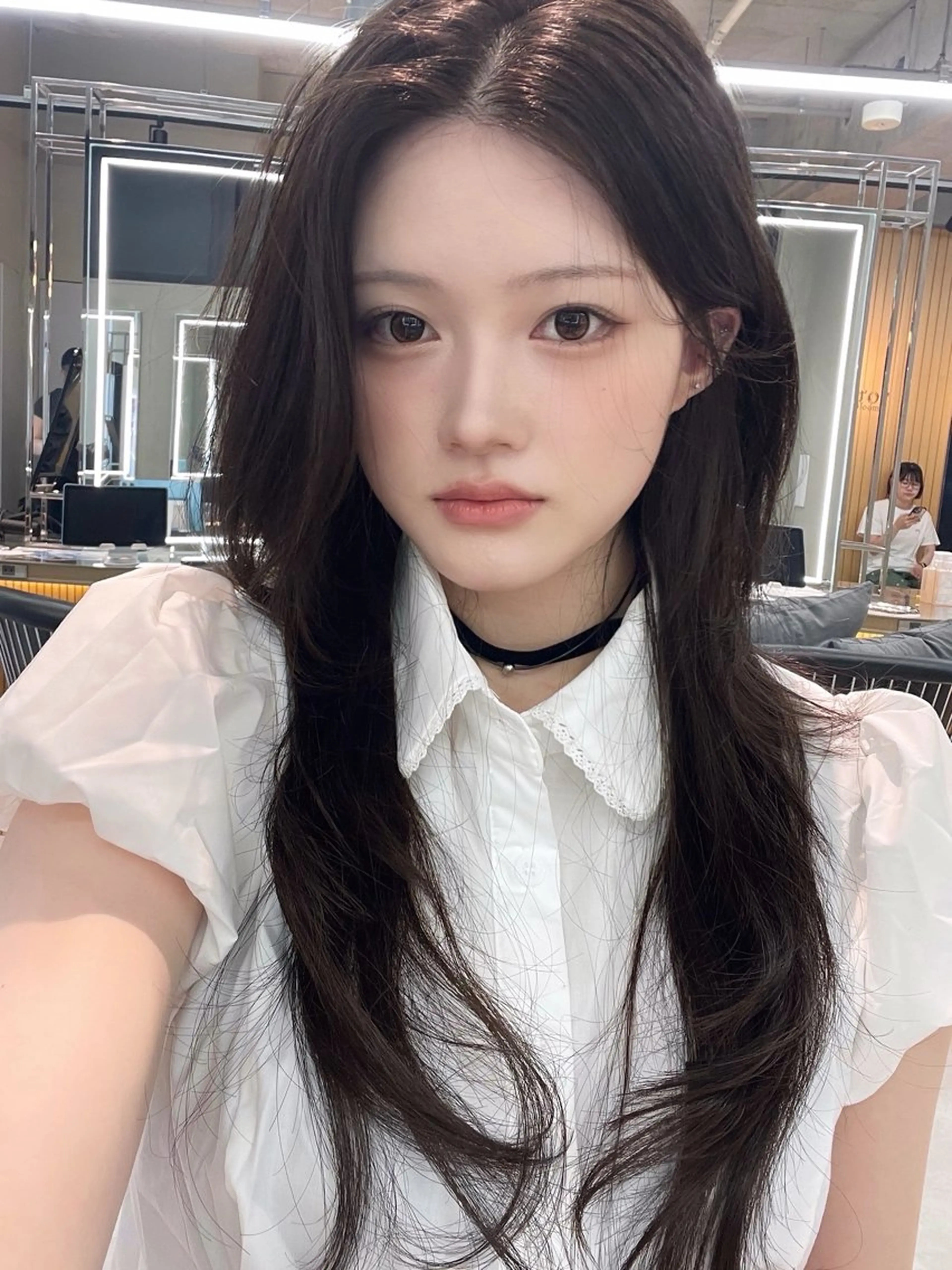 ロング ハッシュカット カット トリートメント ヘッドスパ ヘアセット 韓国ヘア/レイヤー Londエレンのヘアスタイル