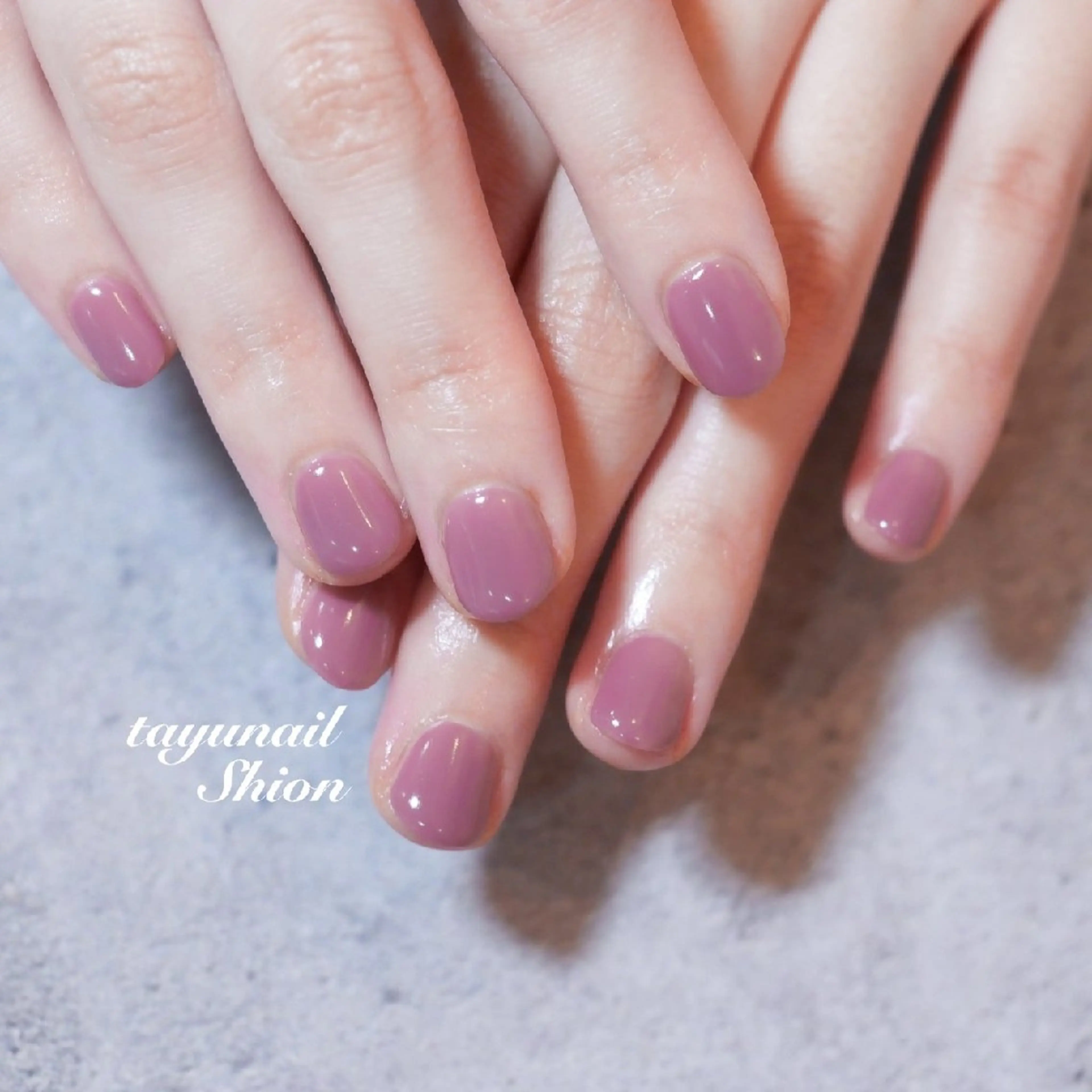 ネイル ジェルネイル ワンカラーネイル パラジェル ピンク ネイルサロン・ネイルスクール　たゆnail所属・ネイルサロン 【たゆnail】のネイルデザイン