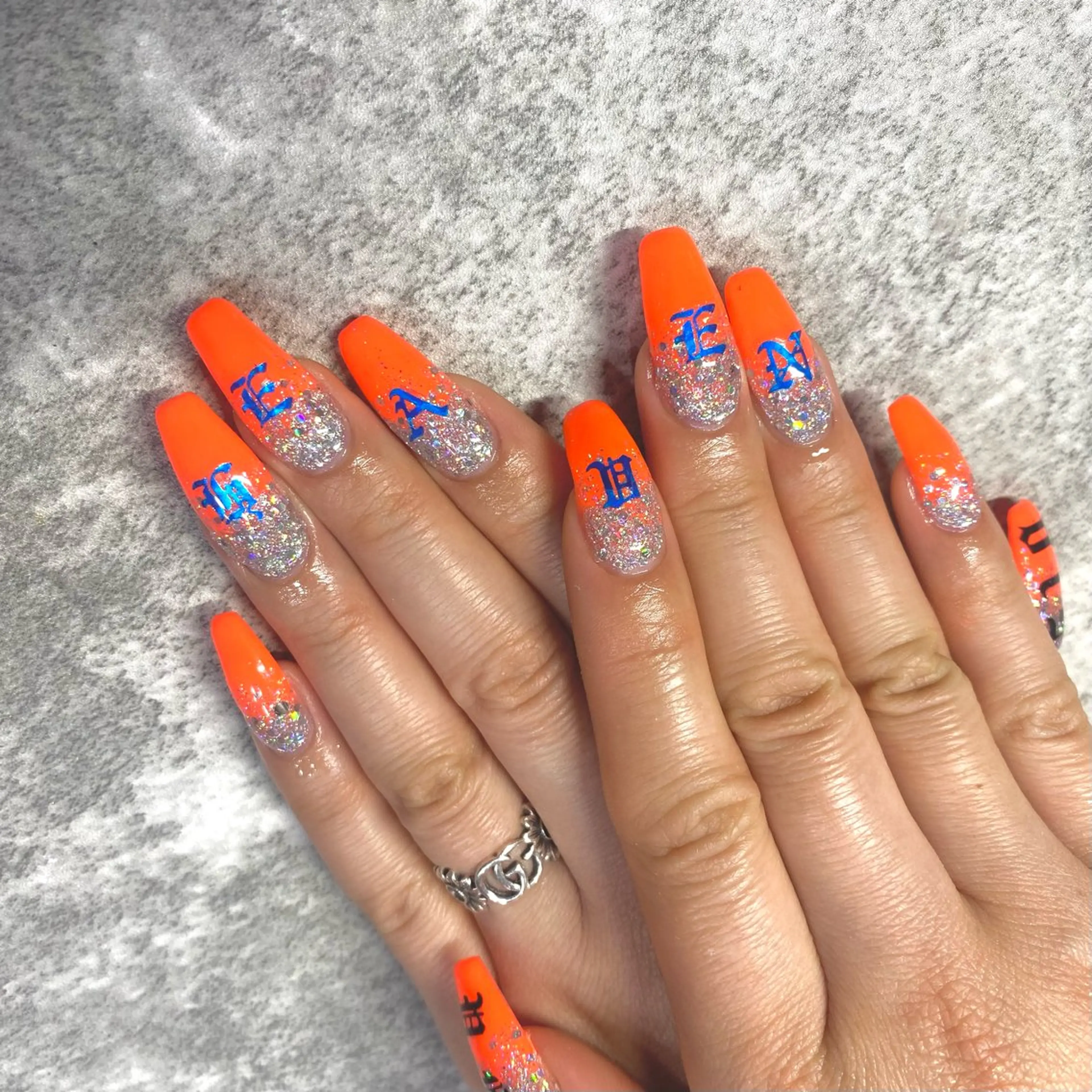 ネイル オレンジ ハンドネイル ★Rinail... .のネイルデザイン