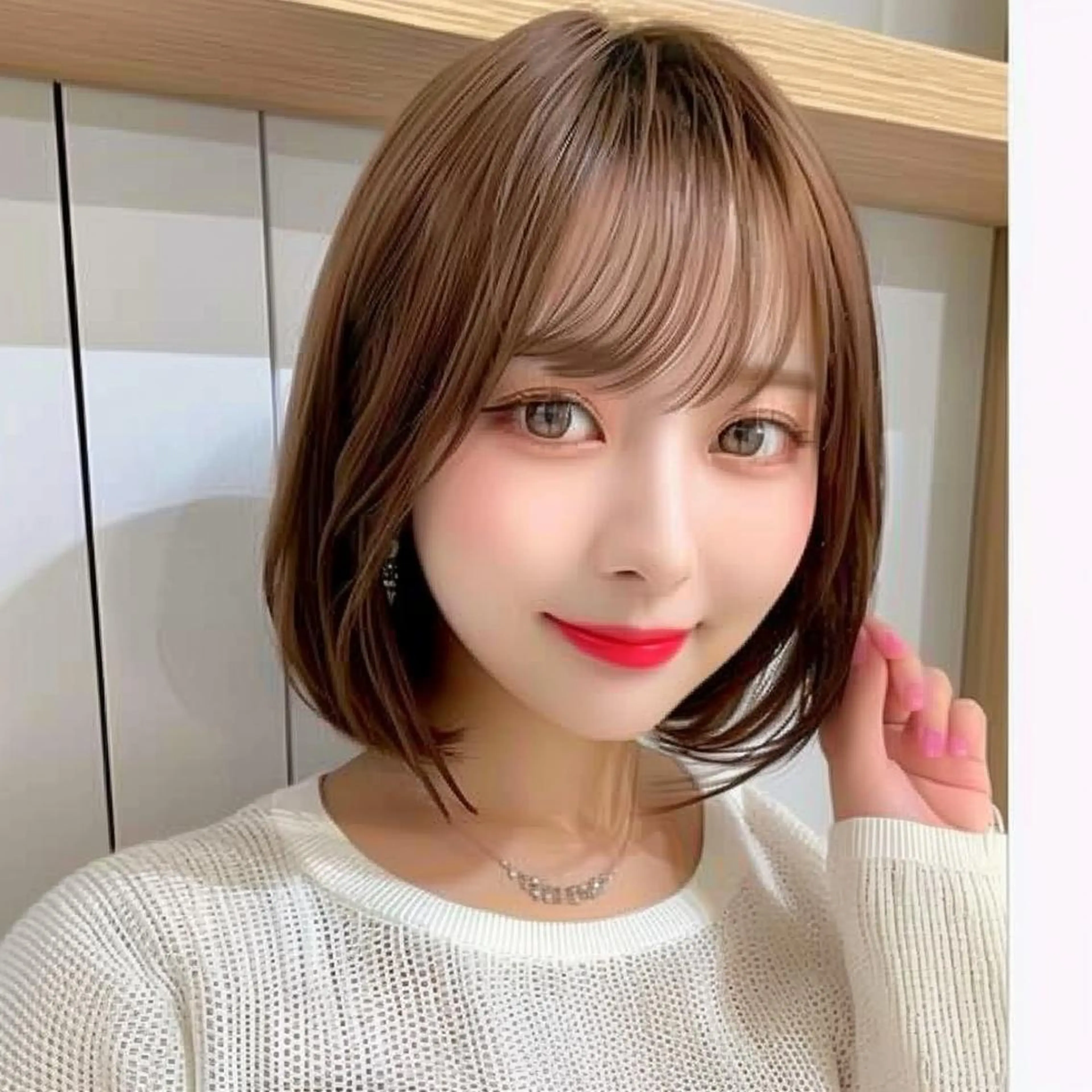 ショート ボブ 髪質改善 ショートヘア 縮毛矯正 酸性ストレート カット レヴ　草加駅3分🌻 ✂️早朝深夜営業🌱のヘアスタイル