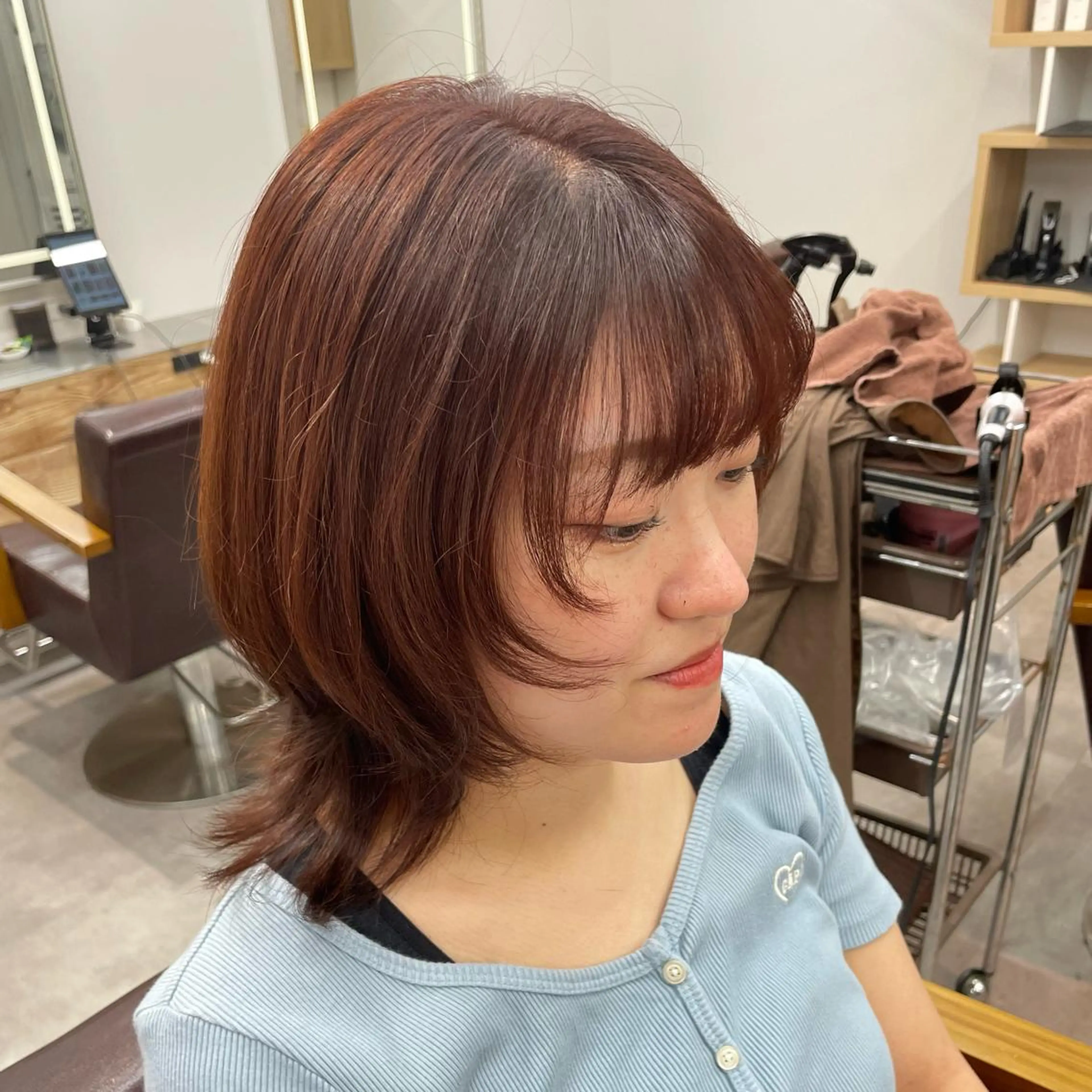 セミロング カット ヘアカラー little  横浜所属・🌷久保田 優🌷のヘアスタイル