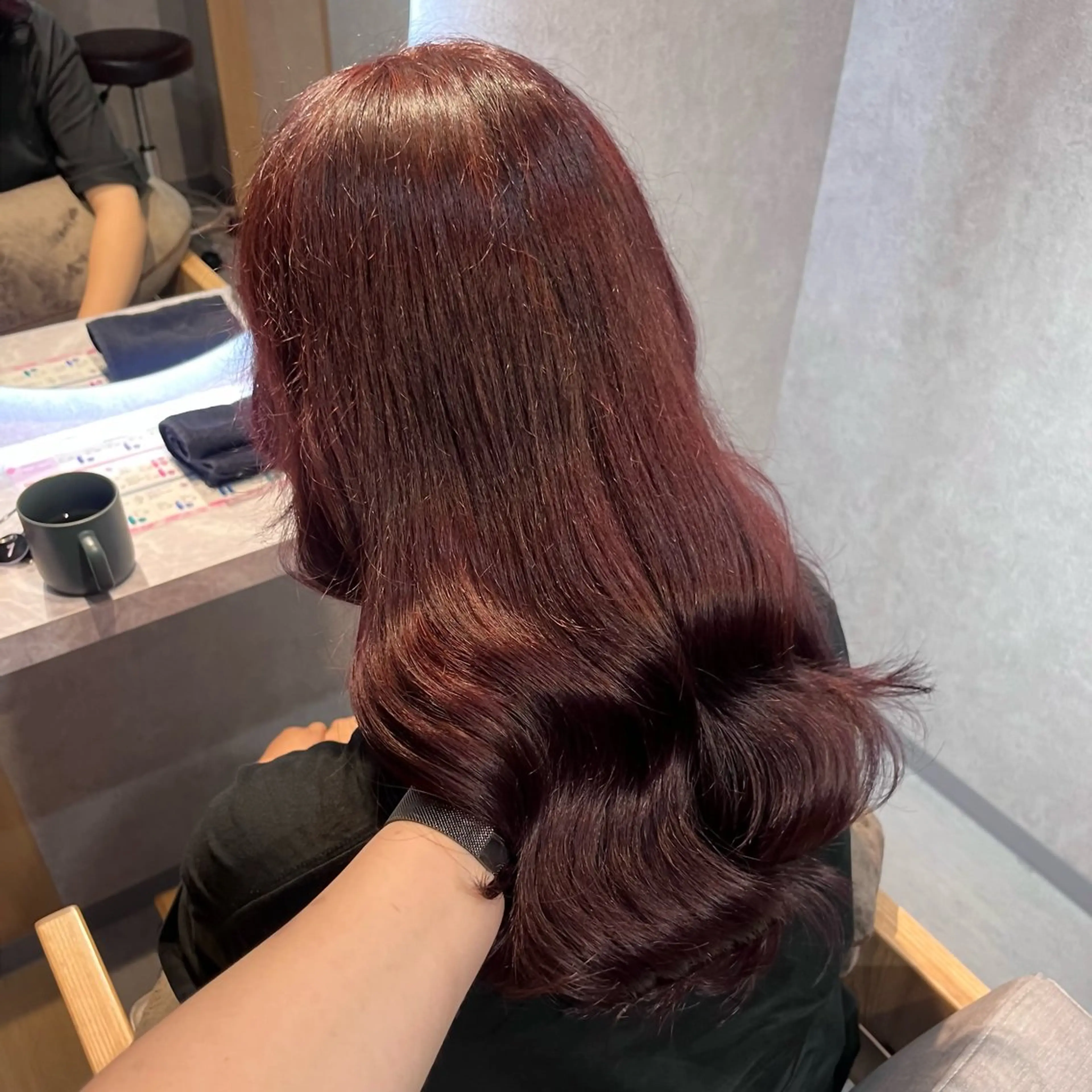 セミロング カット ヘアカラー トリートメント emma所属・RINA 韓国ヘア/半個室のヘアスタイル