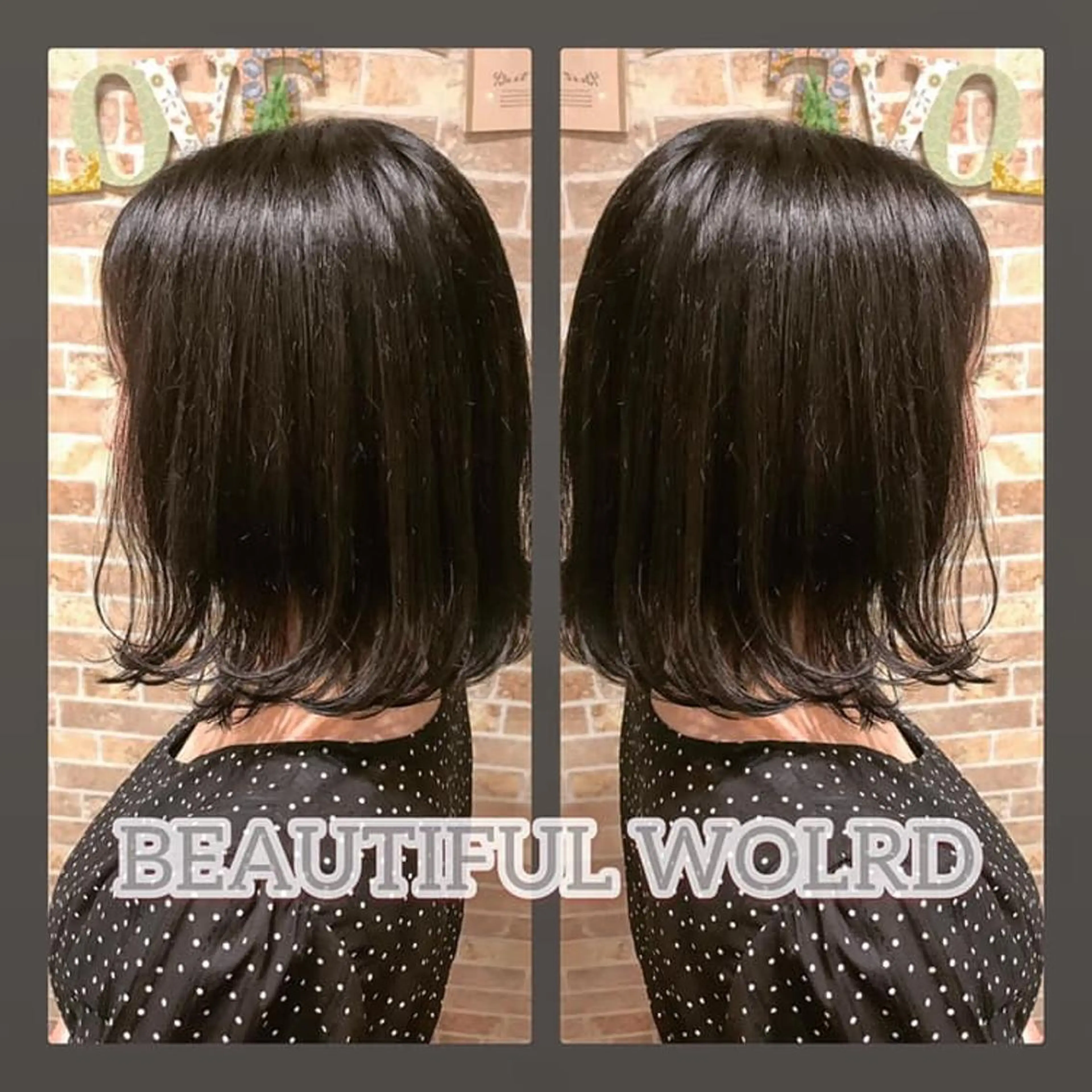 ミディアム 外ハネヘア T Maiのヘアスタイル