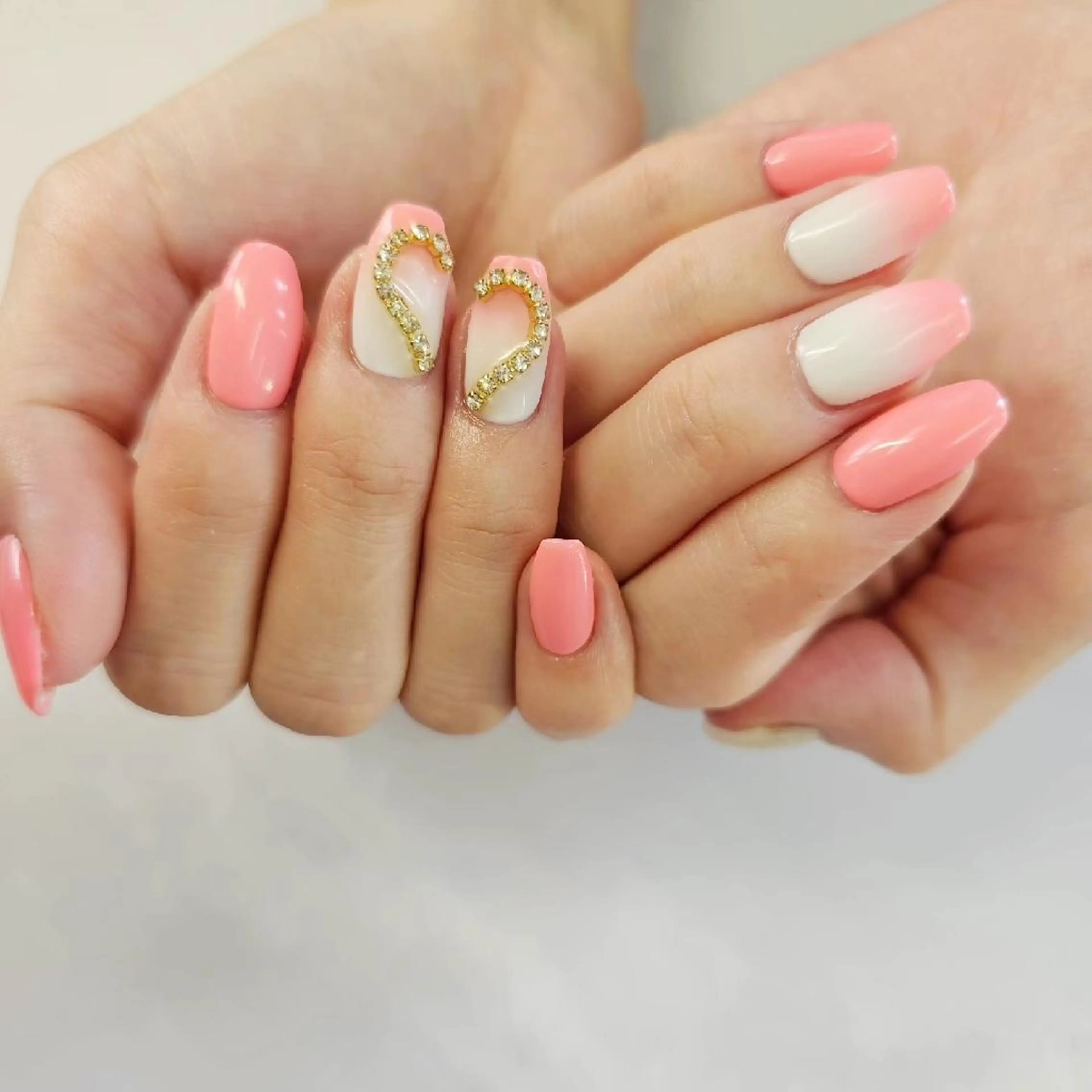 ネイル ハート ハンドネイル みよし市 nail salon*pomnal.co所属・Shimada Harukaのネイルデザイン