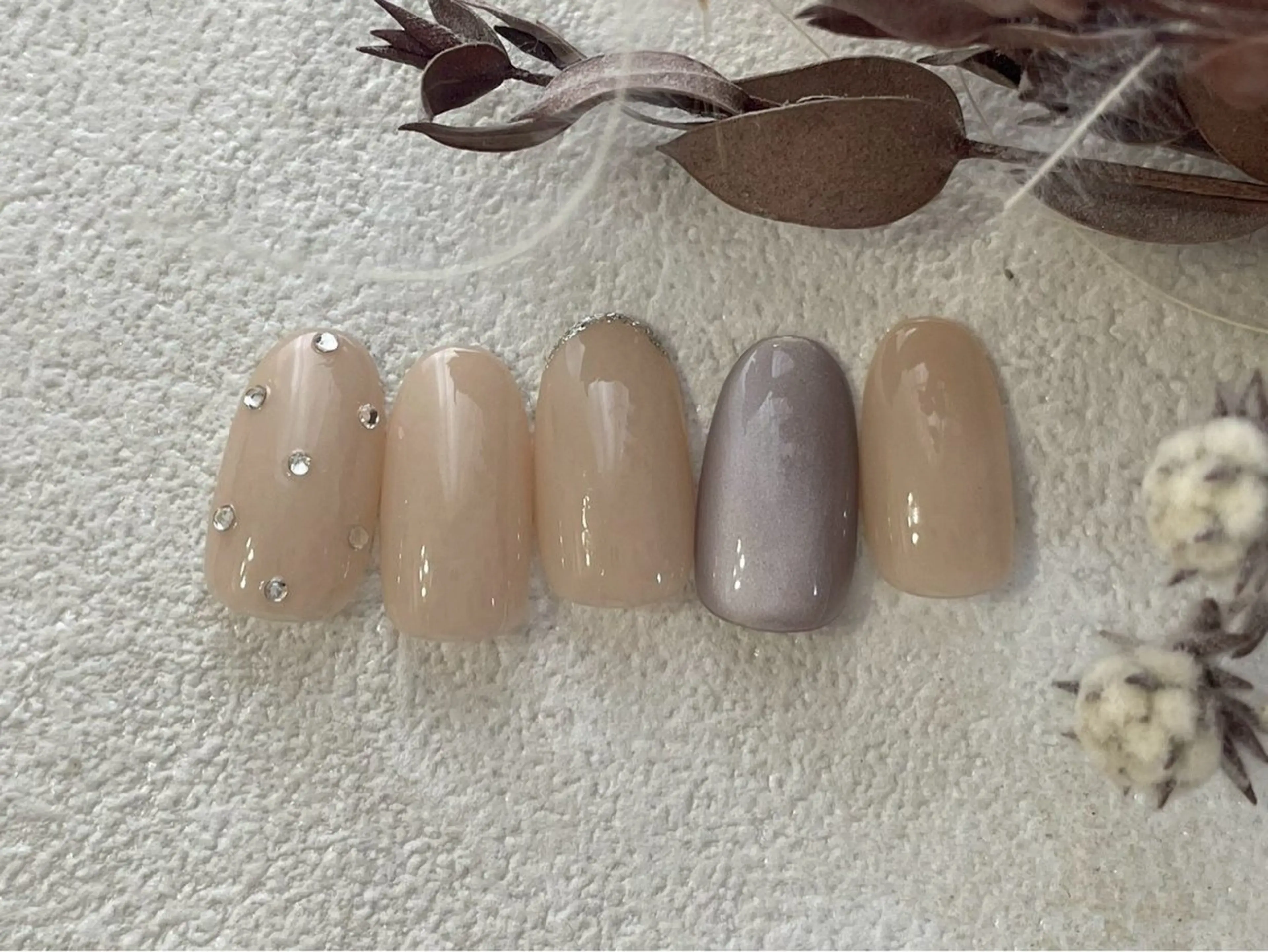 ネイル オーロラネイル フットネイル フレンチネイル ジェルネイル グラデーション ハンドネイル Mogu nail 二子玉川のネイルデザイン