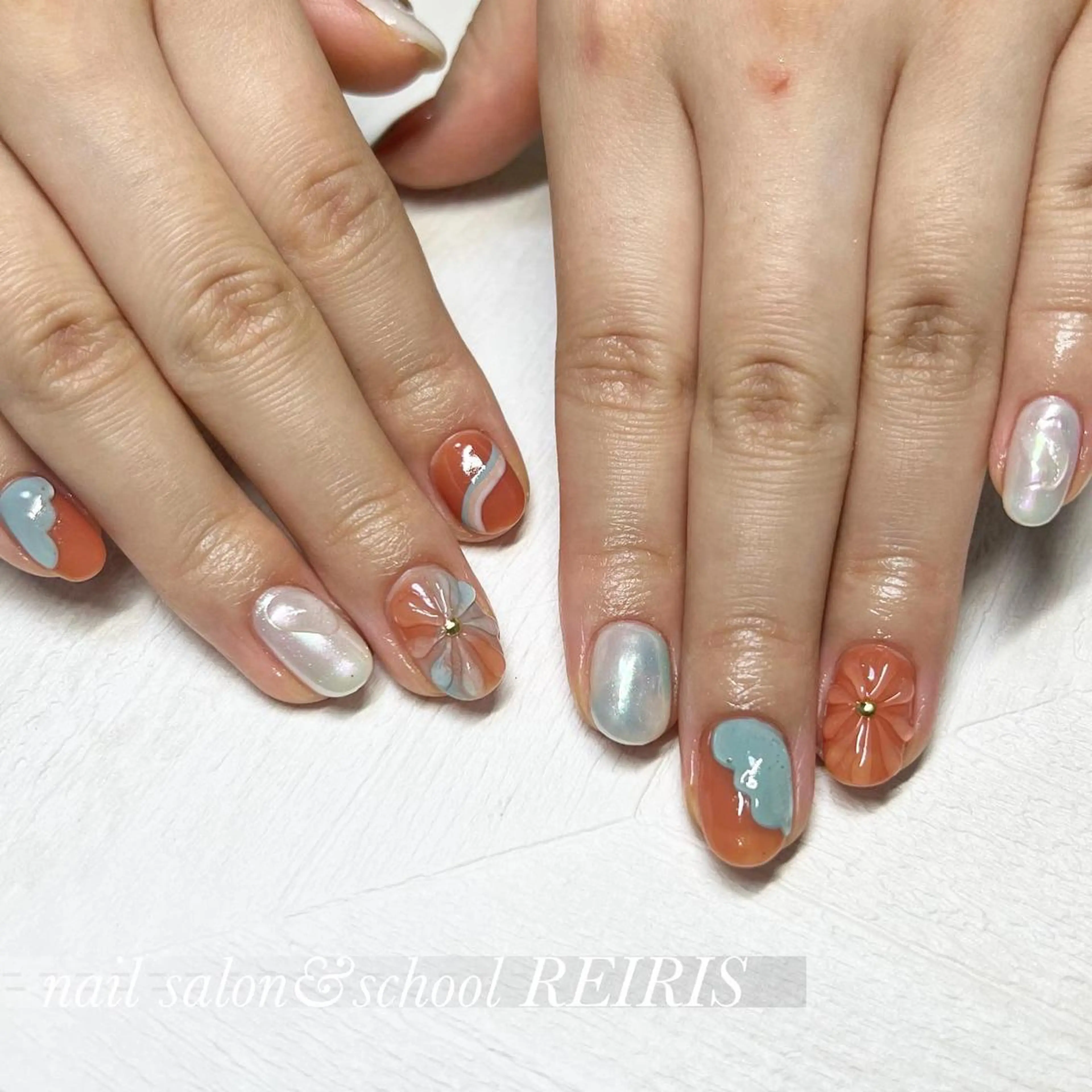 ネイル 持ち込み ハンドネイル Nail salon REIRISのネイルデザイン