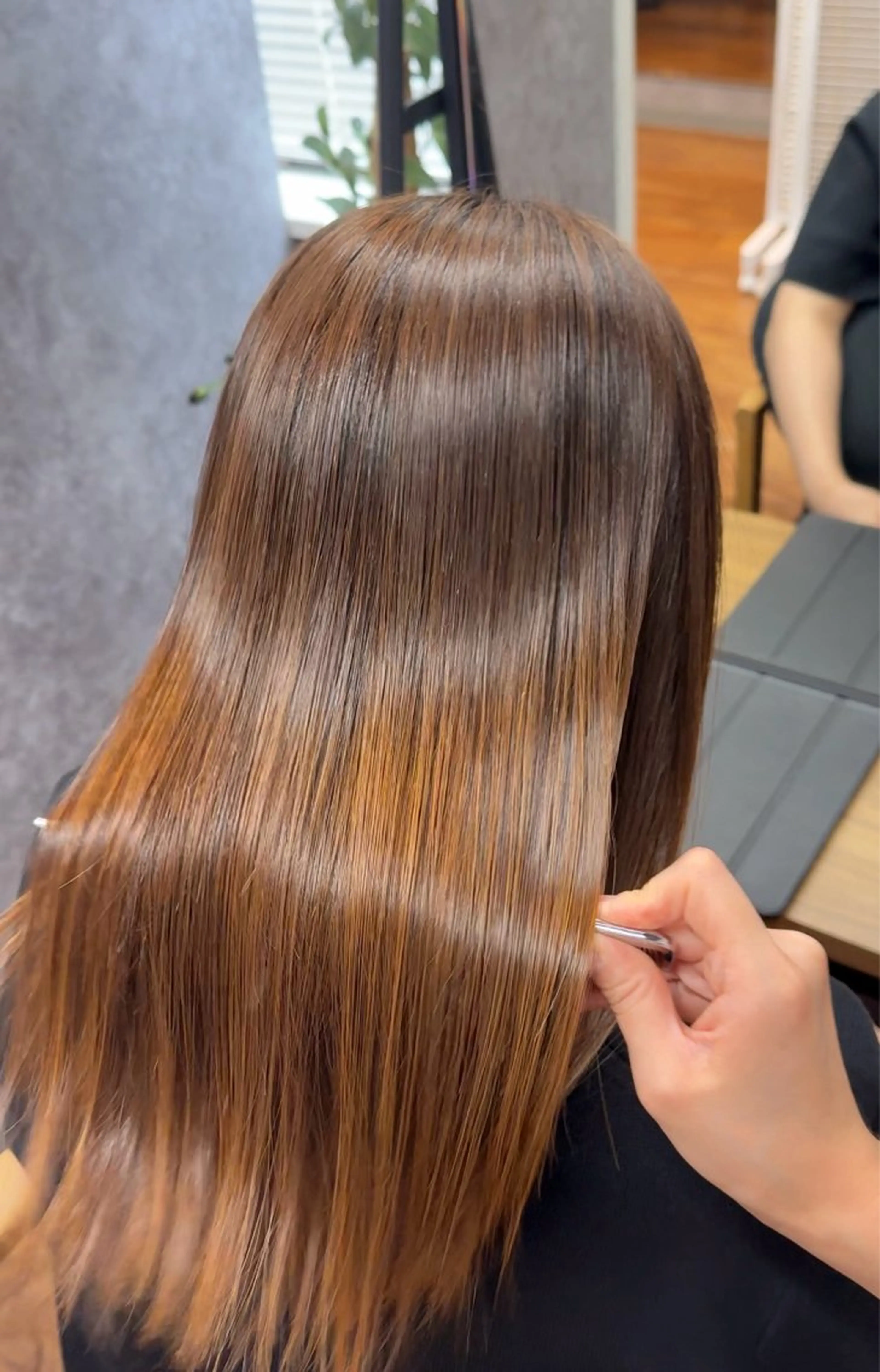 ミディアム カット 縮毛矯正 トリートメント cocoa【ココア】船橋所属・Cocoa船橋🦄 chinamiのヘアスタイル