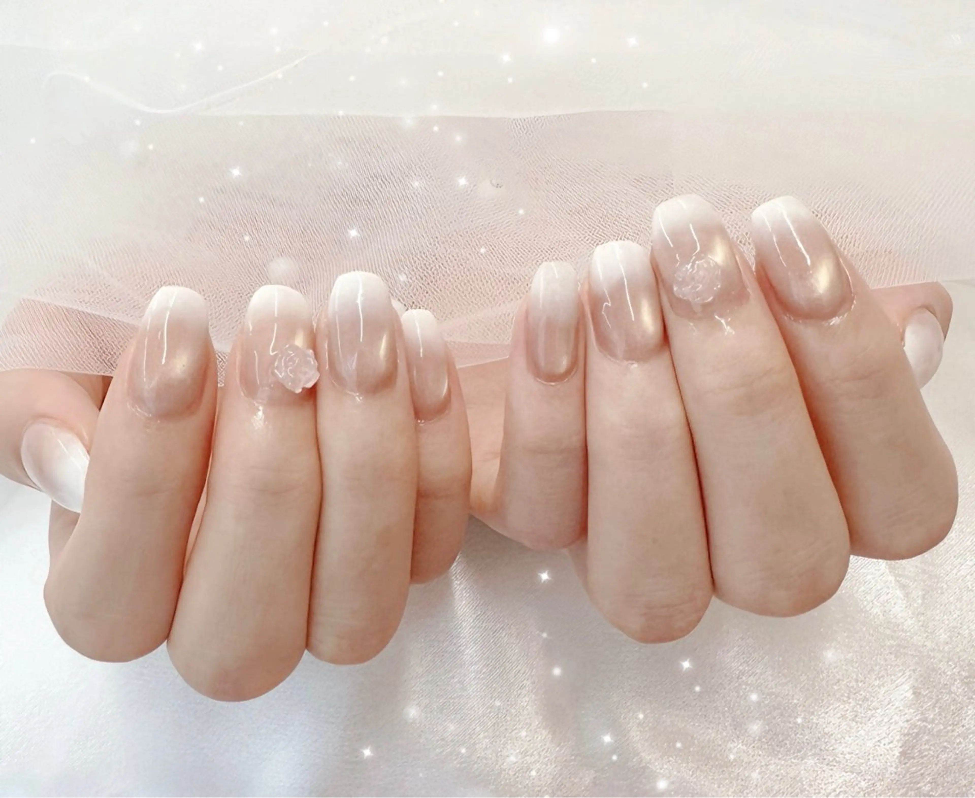 ネイル グラデーション マグネットネイル Pawtique nail salonのネイルデザイン