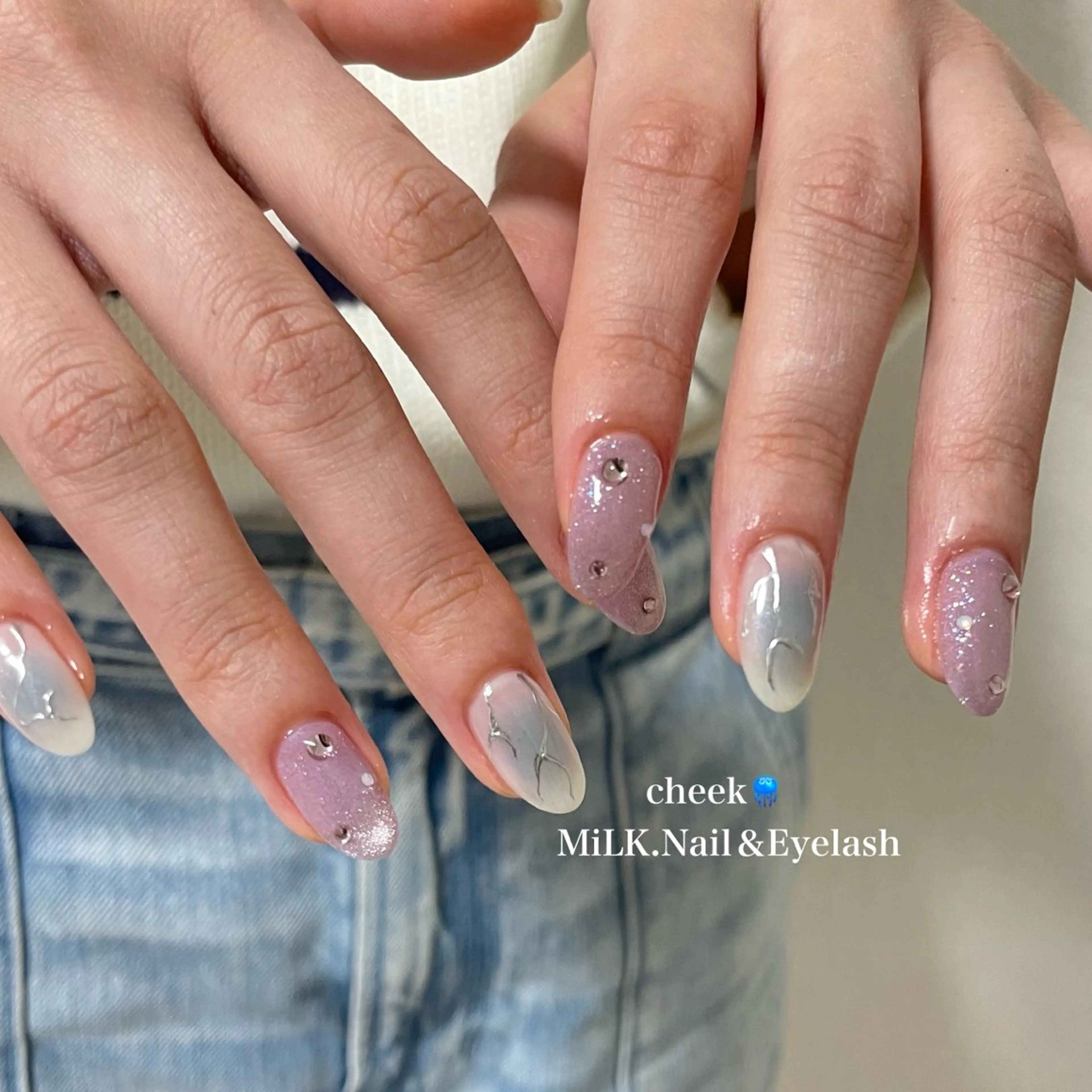 ネイル ゴールド ハンドネイル MiLK.   Nail&Eyelash所属・MiLK. wakaのマツエク・マツパデザイン