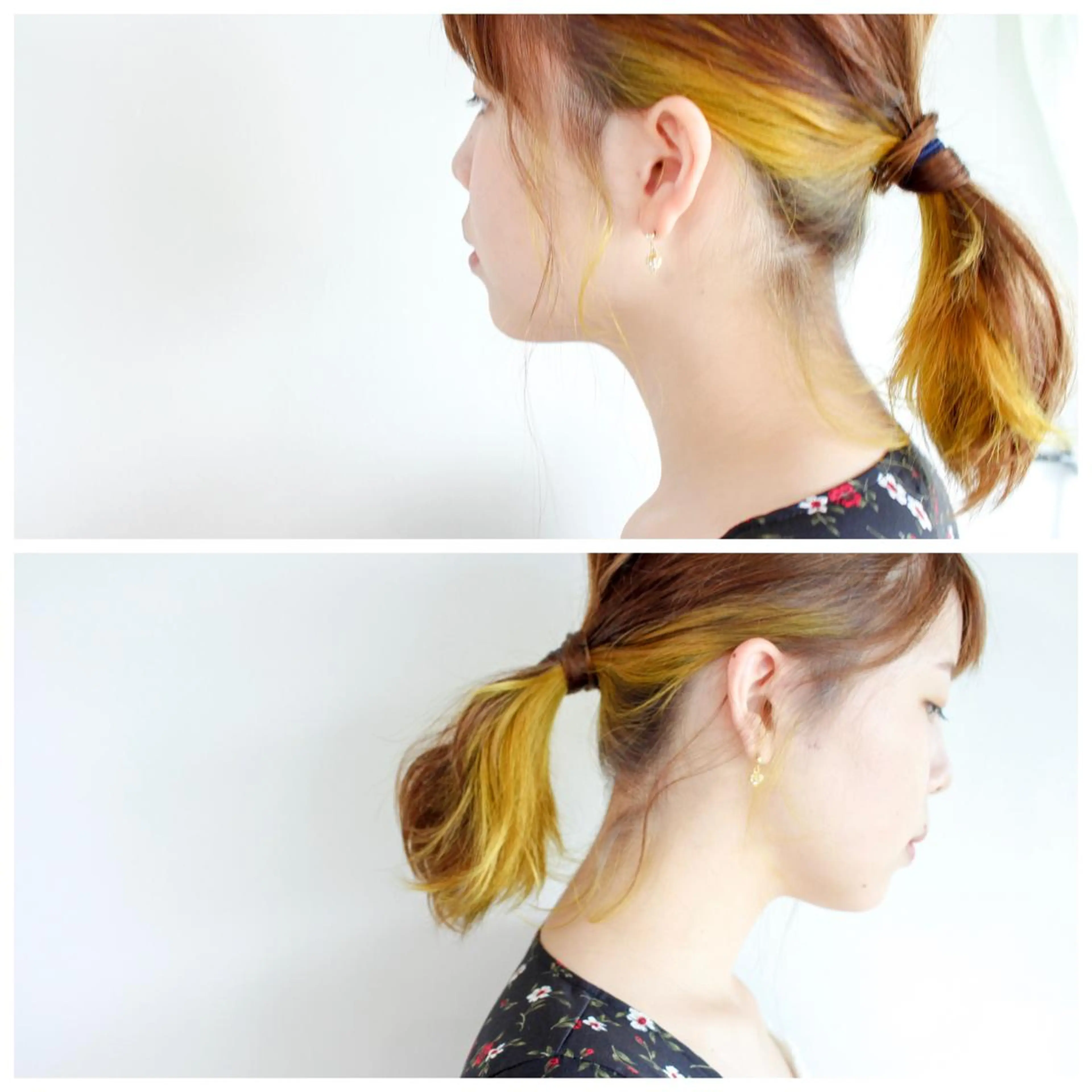 ミディアム カラー ブリーチ デザインカラー インナーカラー イエローカラー カット ヘアカラー トリートメント BOB🌟ハイトーン /ブリーチ/TAKUのヘアスタイル