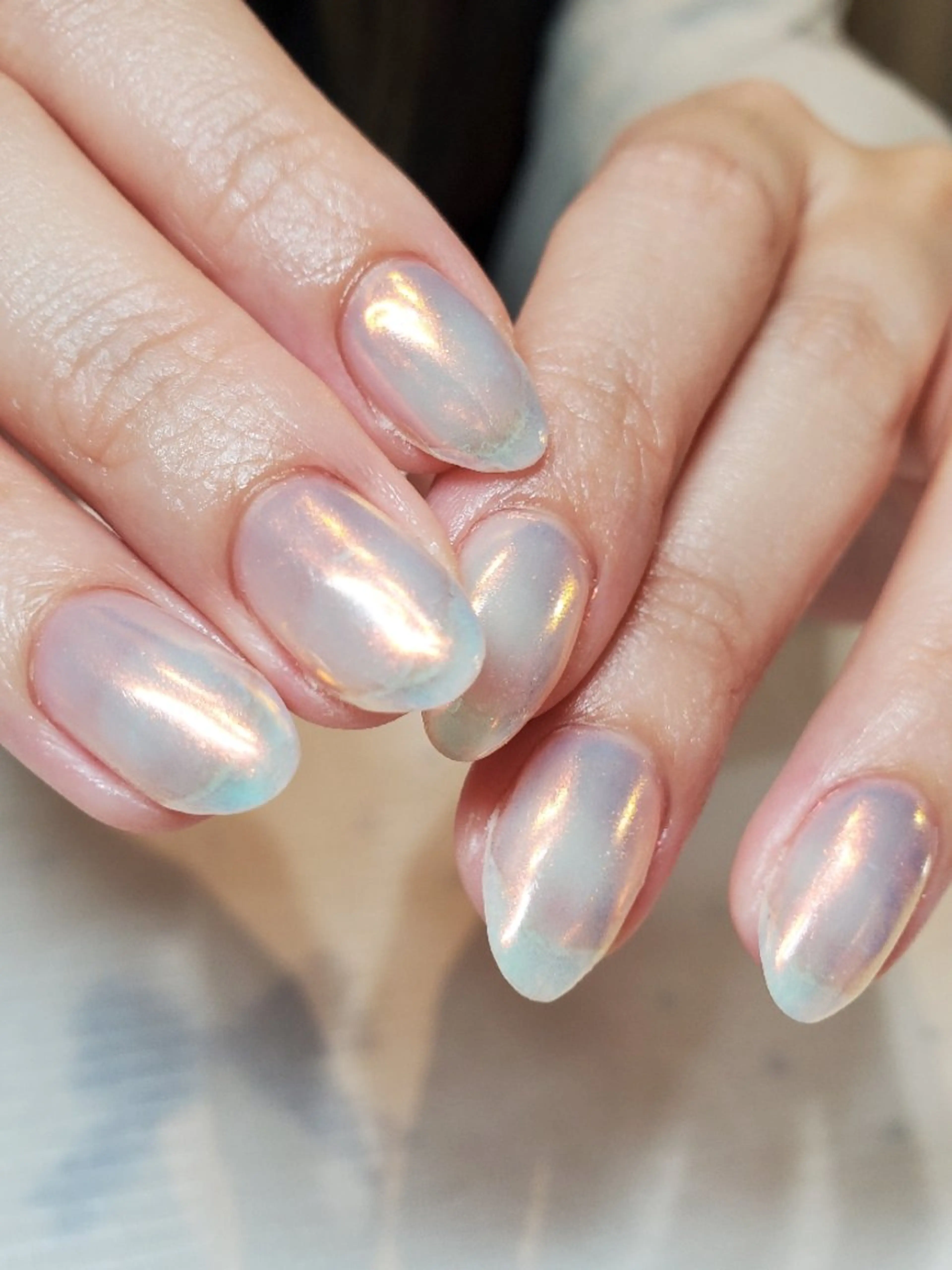 ネイル ブルー オレンジ ୨୧arc マツダ୨୧のネイルデザイン