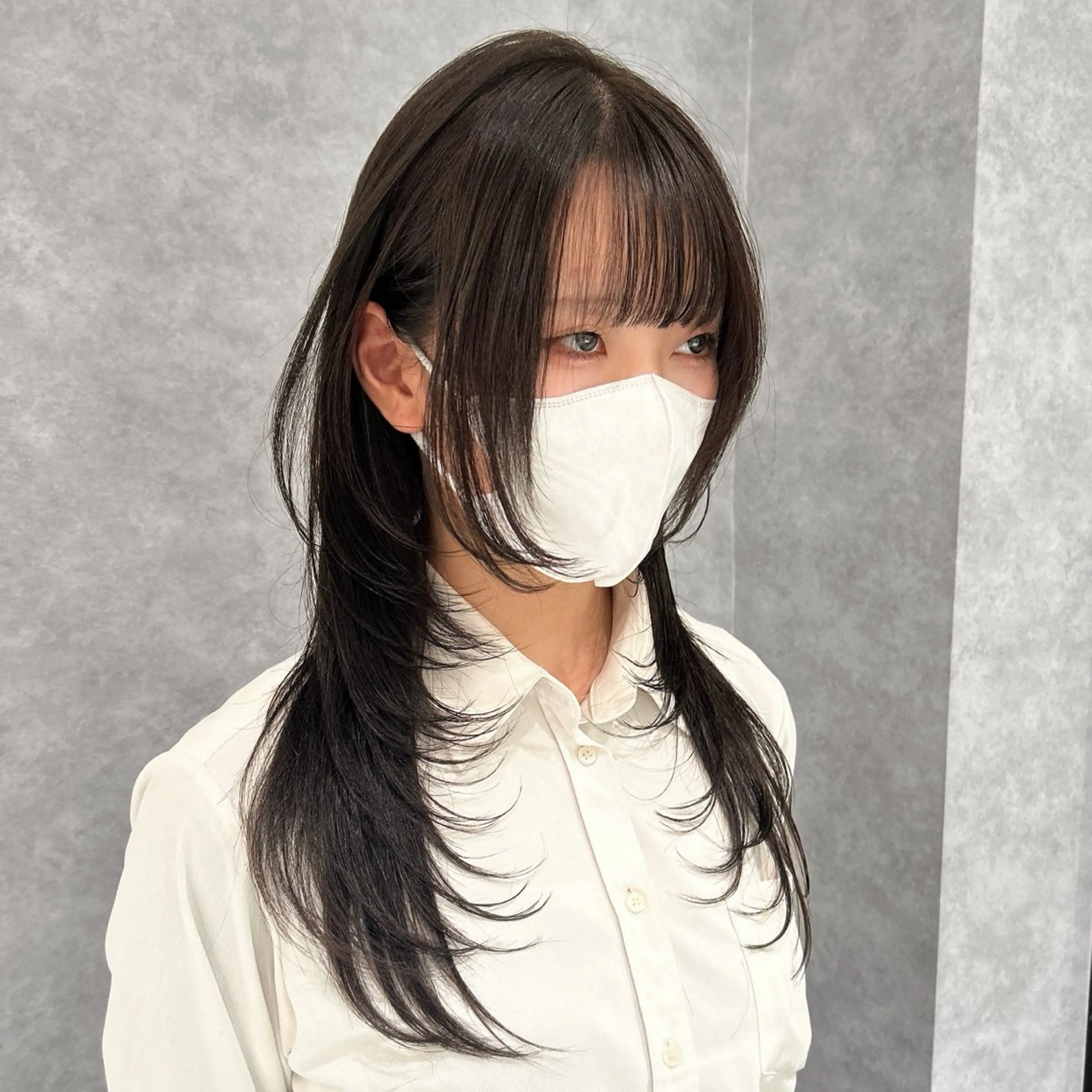 ロング カラー レイヤーカット シャギー カット ヘアカラー 🥇KEN /レイヤー/艶カラーのヘアスタイル