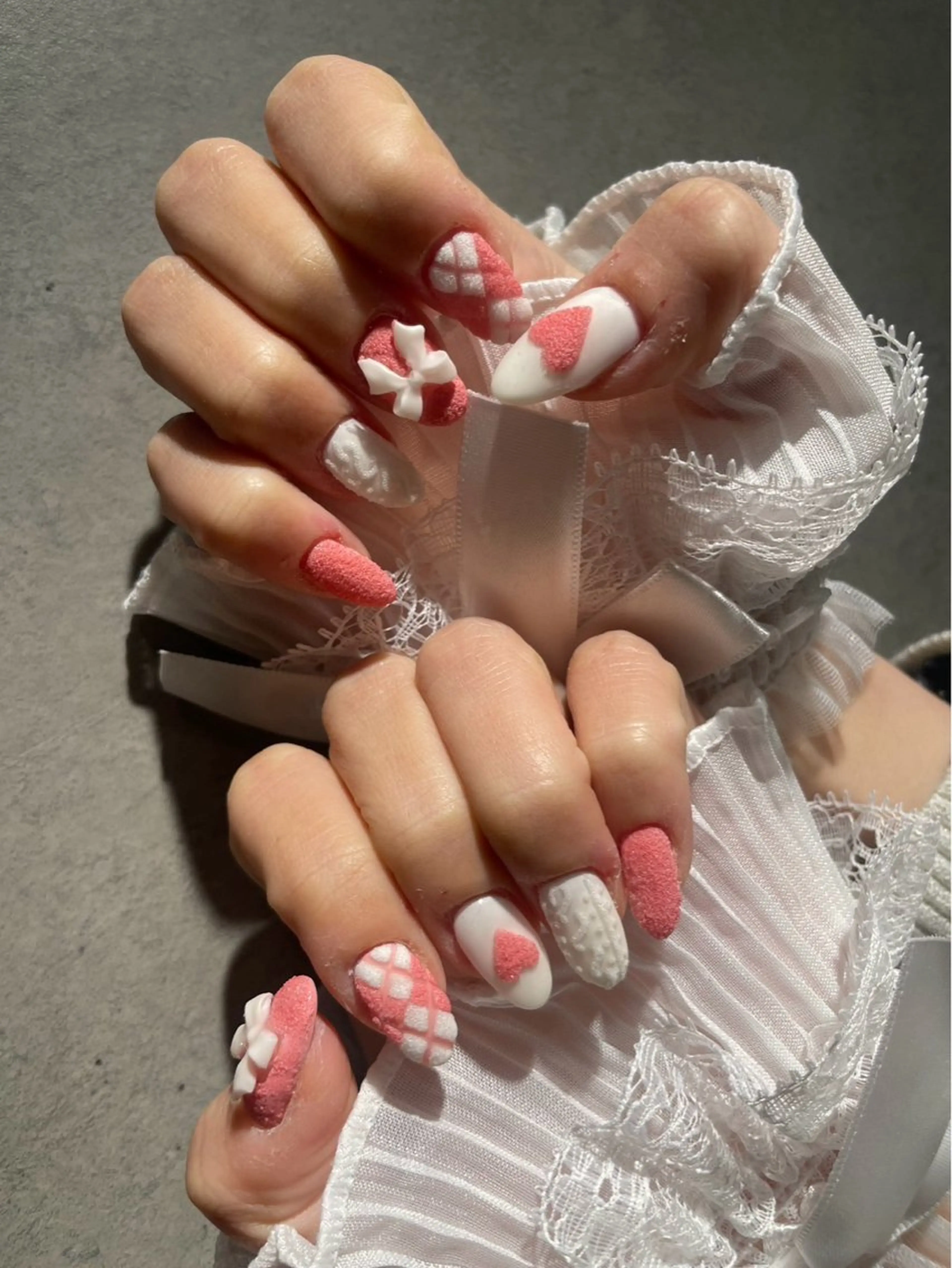 ネイル I-nailロング /ワンホン/キラキラのネイルデザイン