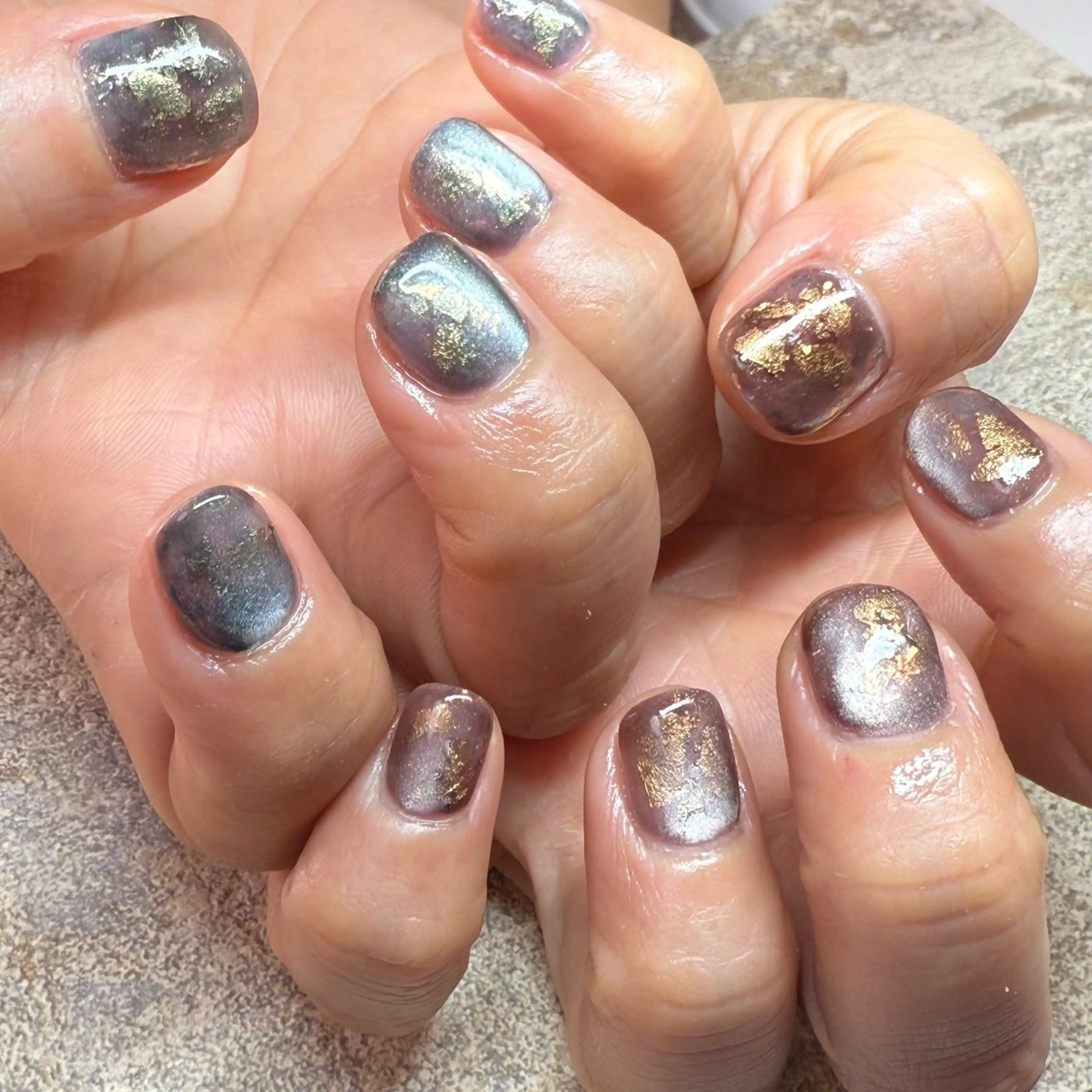 ショート ハンドネイル ハンドケア C&C シーアンドシーのネイルデザイン