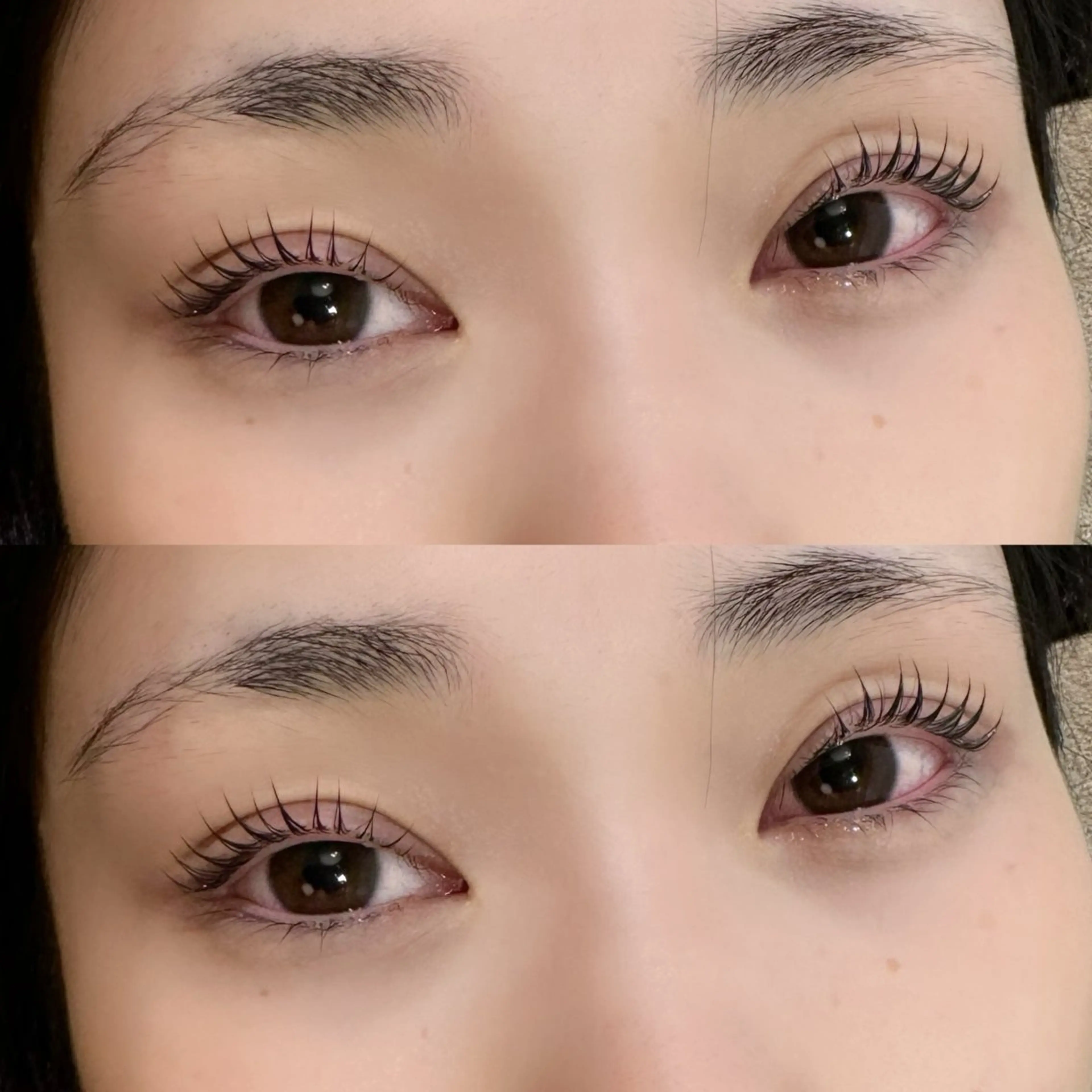 マツエク・マツパ 透明感カラー/顔周り カット/レイヤーにかのヘアスタイル