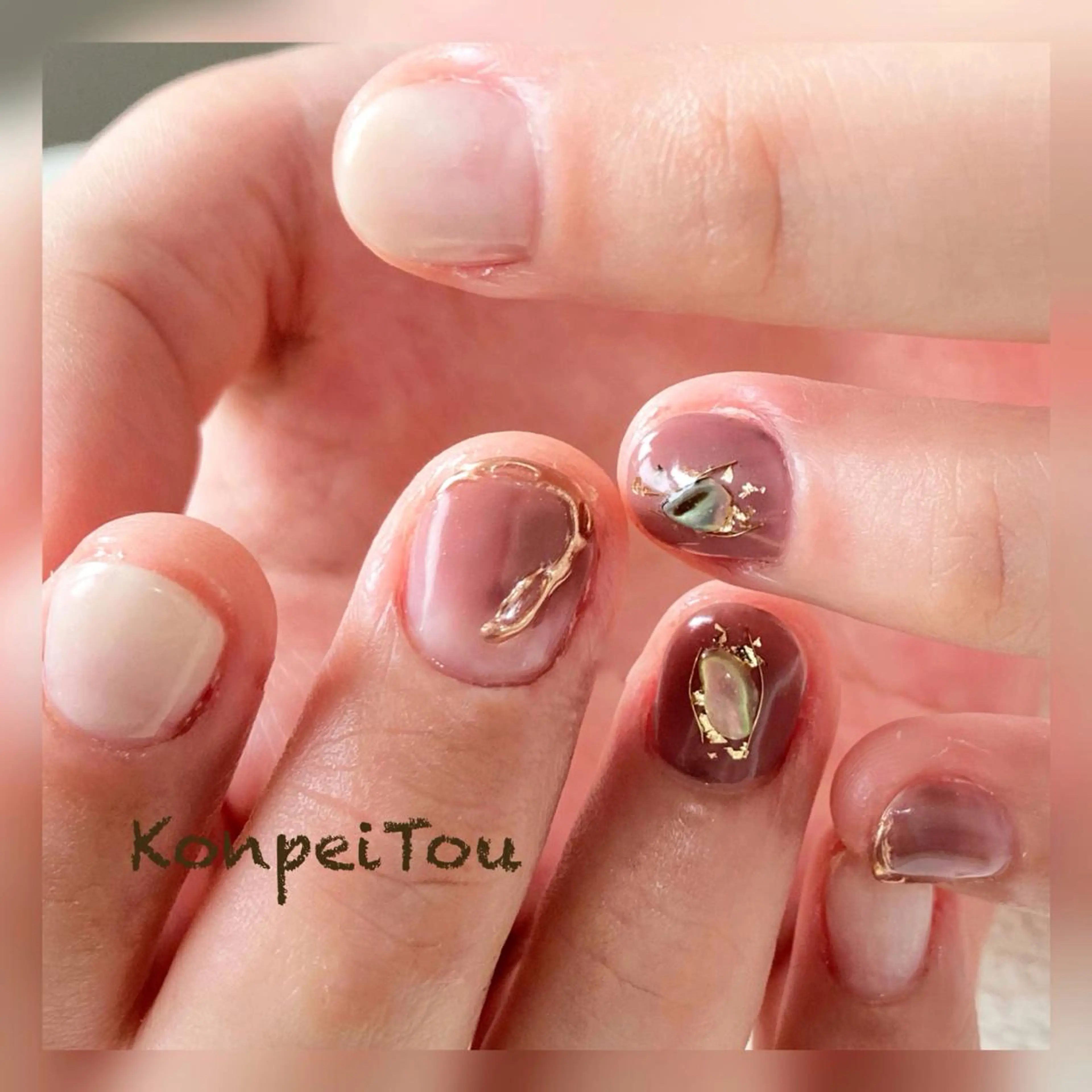 ネイル ハンドネイル おうちのネイルサロン　konpeiTou〜こんぺいとう〜所属・おうちのネイルサロン KonpeiTouのネイルデザイン