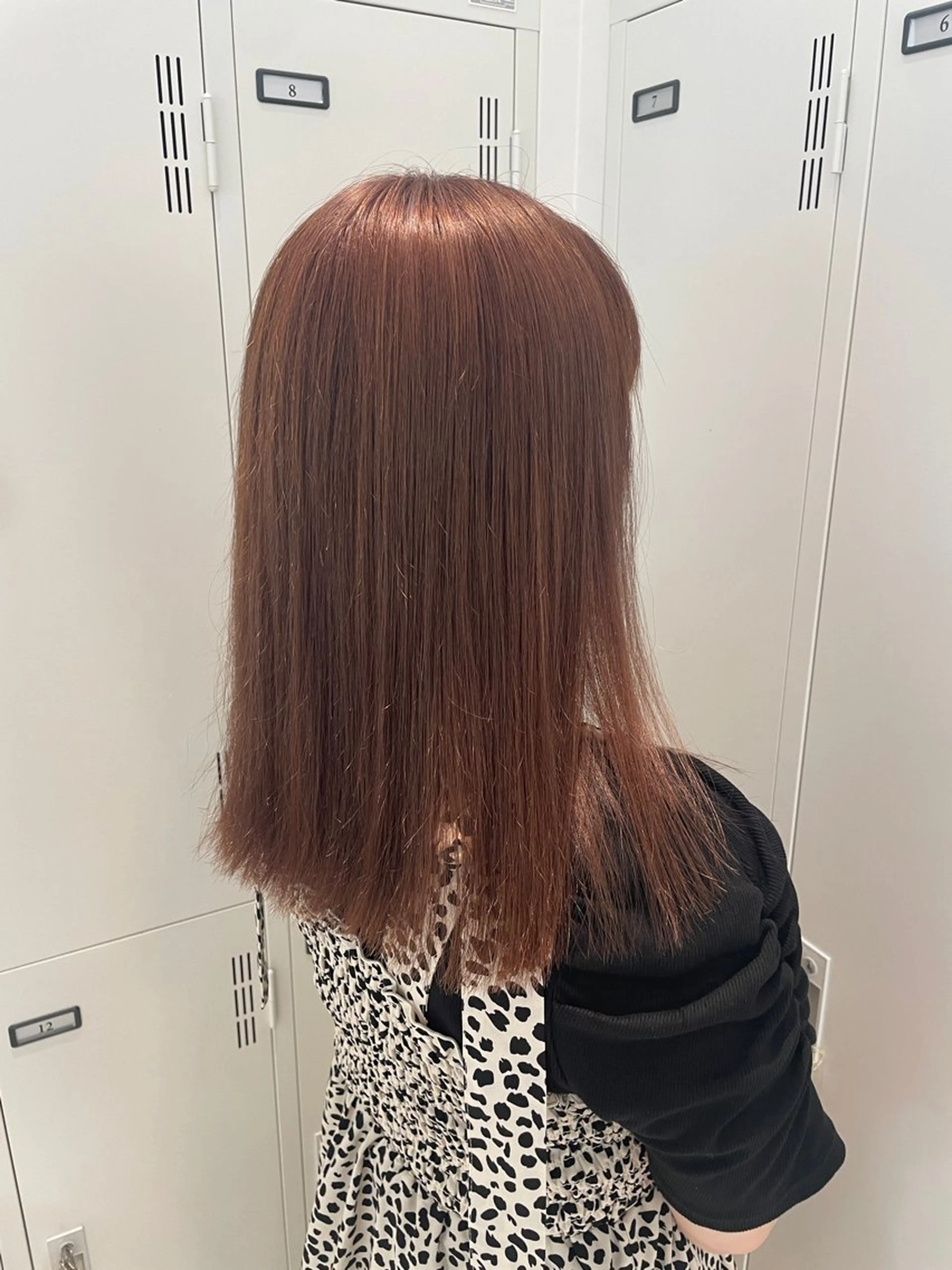 セミロング 髪質改善✨艶カラー 🎀moka🎀のヘアスタイル