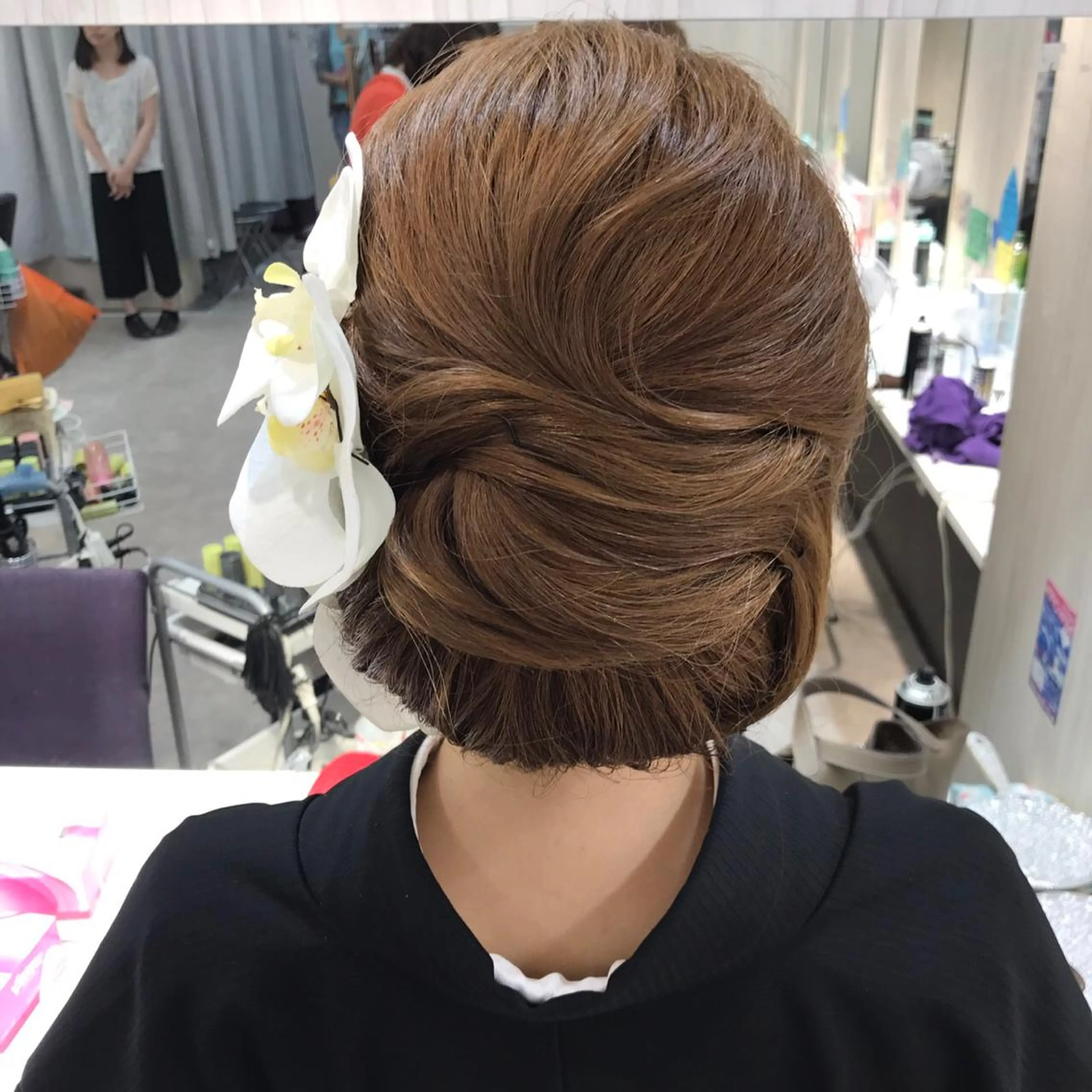 セミロング ヘアアレンジ 《カメレオン》 西田美輝のヘアスタイル