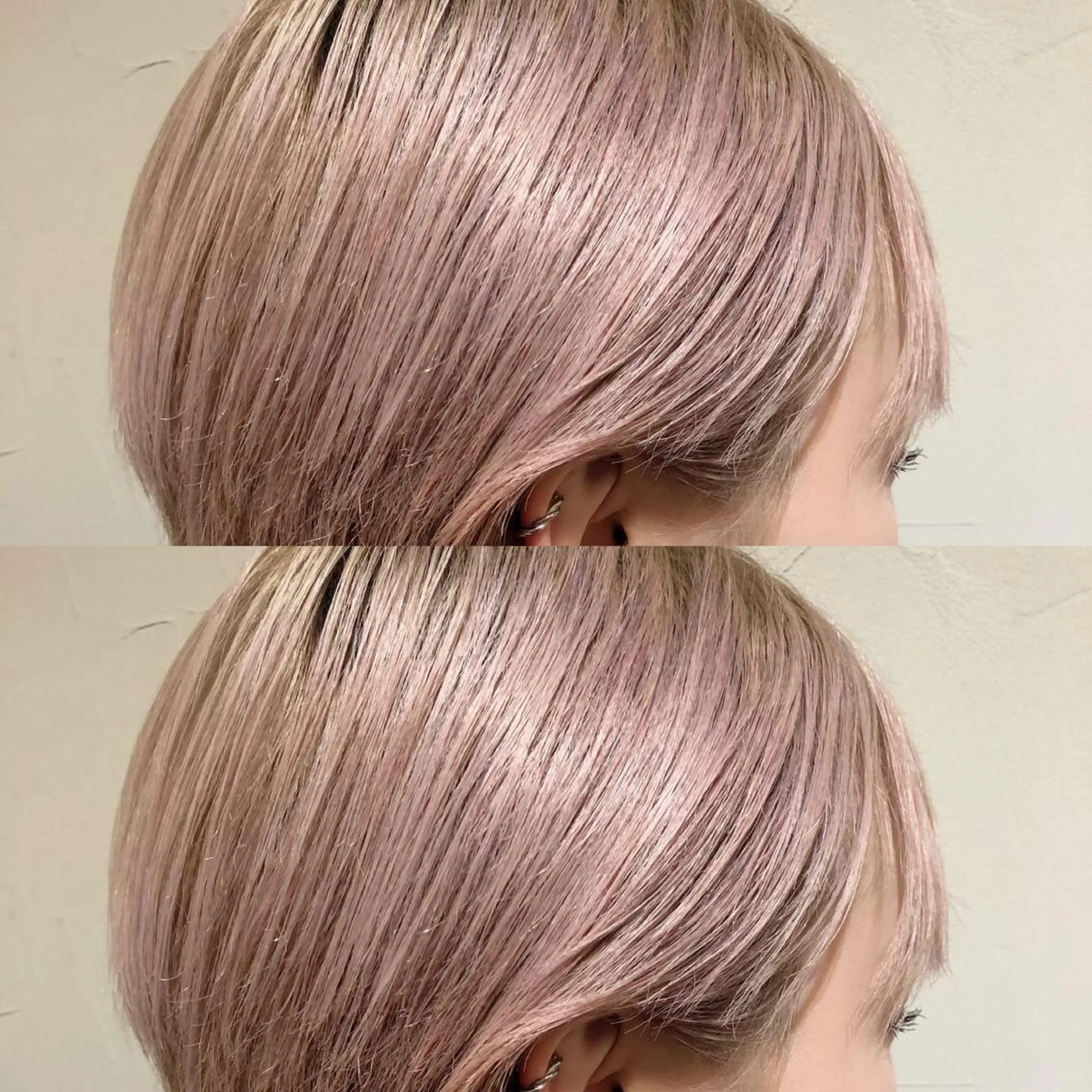 ショート カラー ダブルカラー ピンクカラー ヘアカラー 千葉 郁也のヘアスタイル