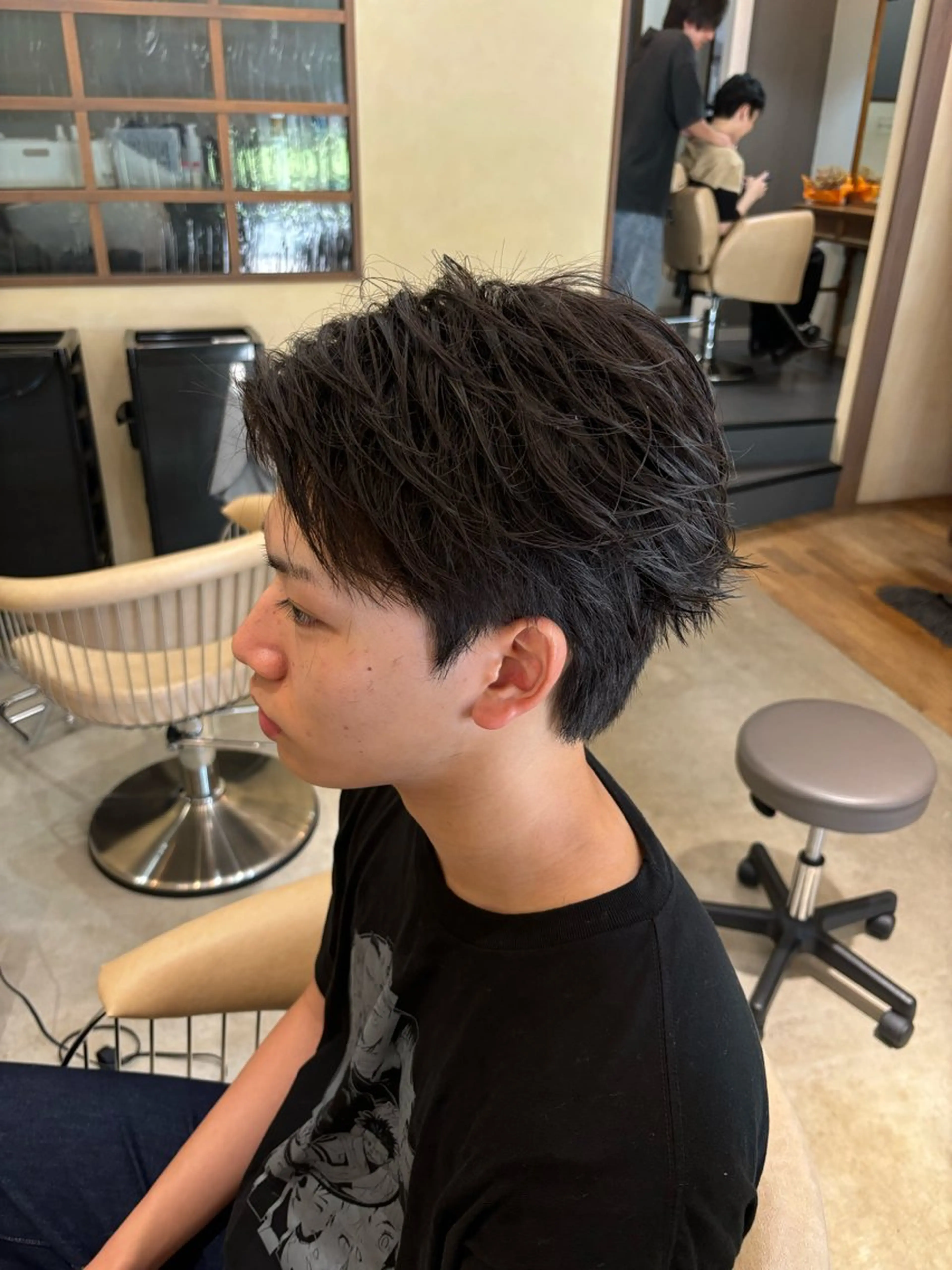 ショート メンズ カット パーマ 鹿児島 TSUBASAのヘアスタイル