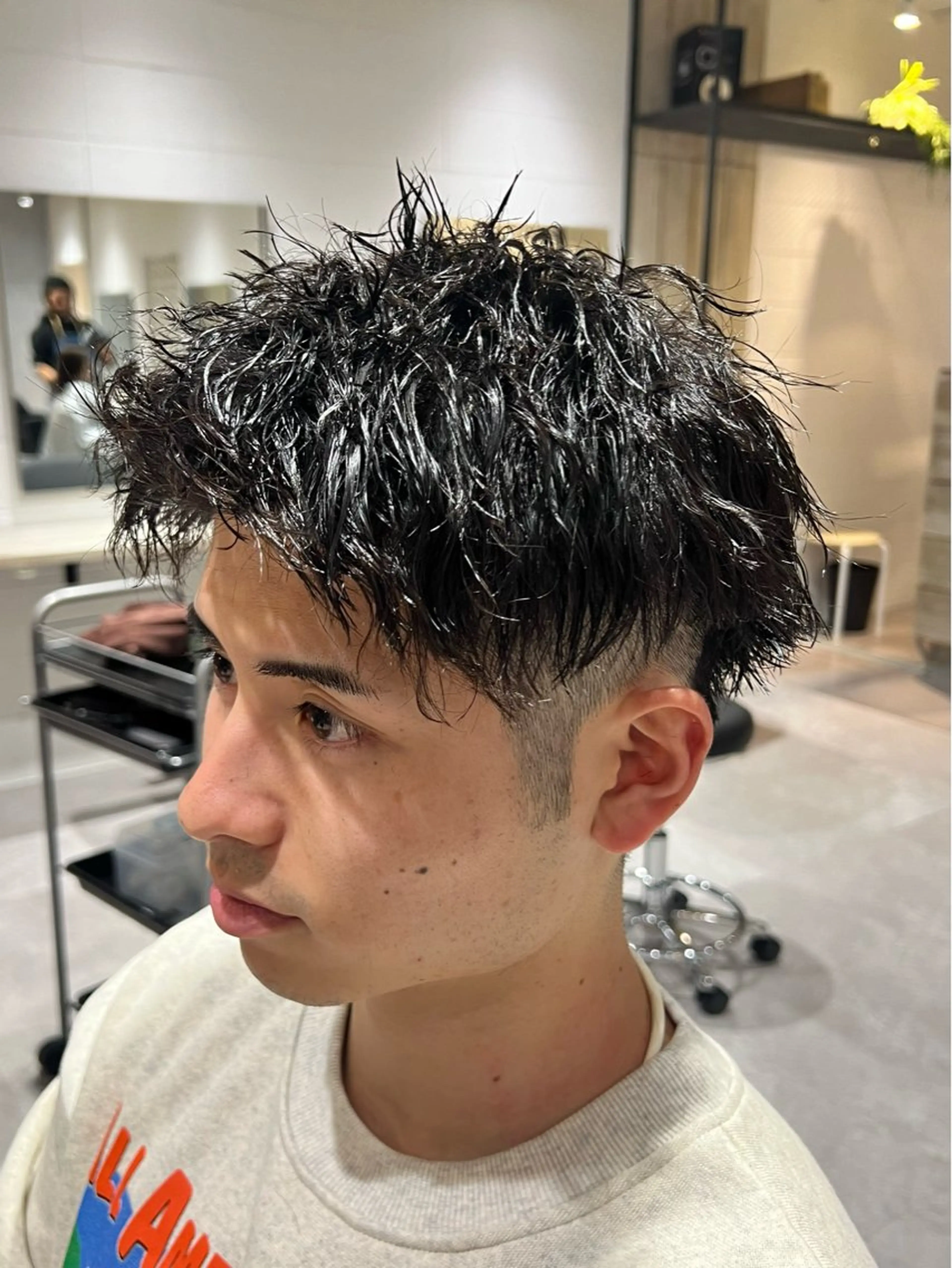 ショート パーマ メンズ 【パーマ満足度No. 1🥇】宮脇 大樹のヘアスタイル