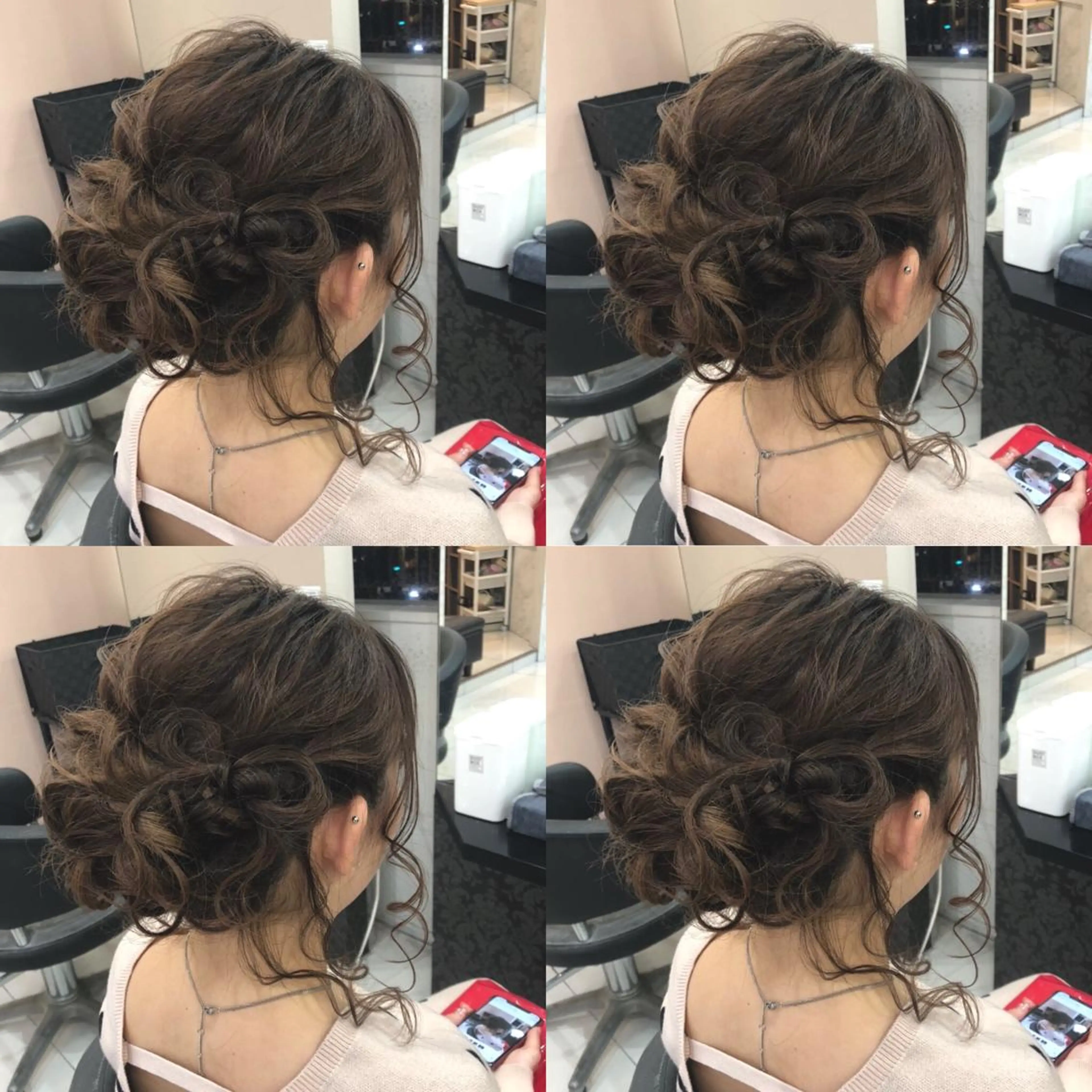 セミロング ヘアアレンジ ヘアセット 🌷MAYU 🌷のヘアスタイル