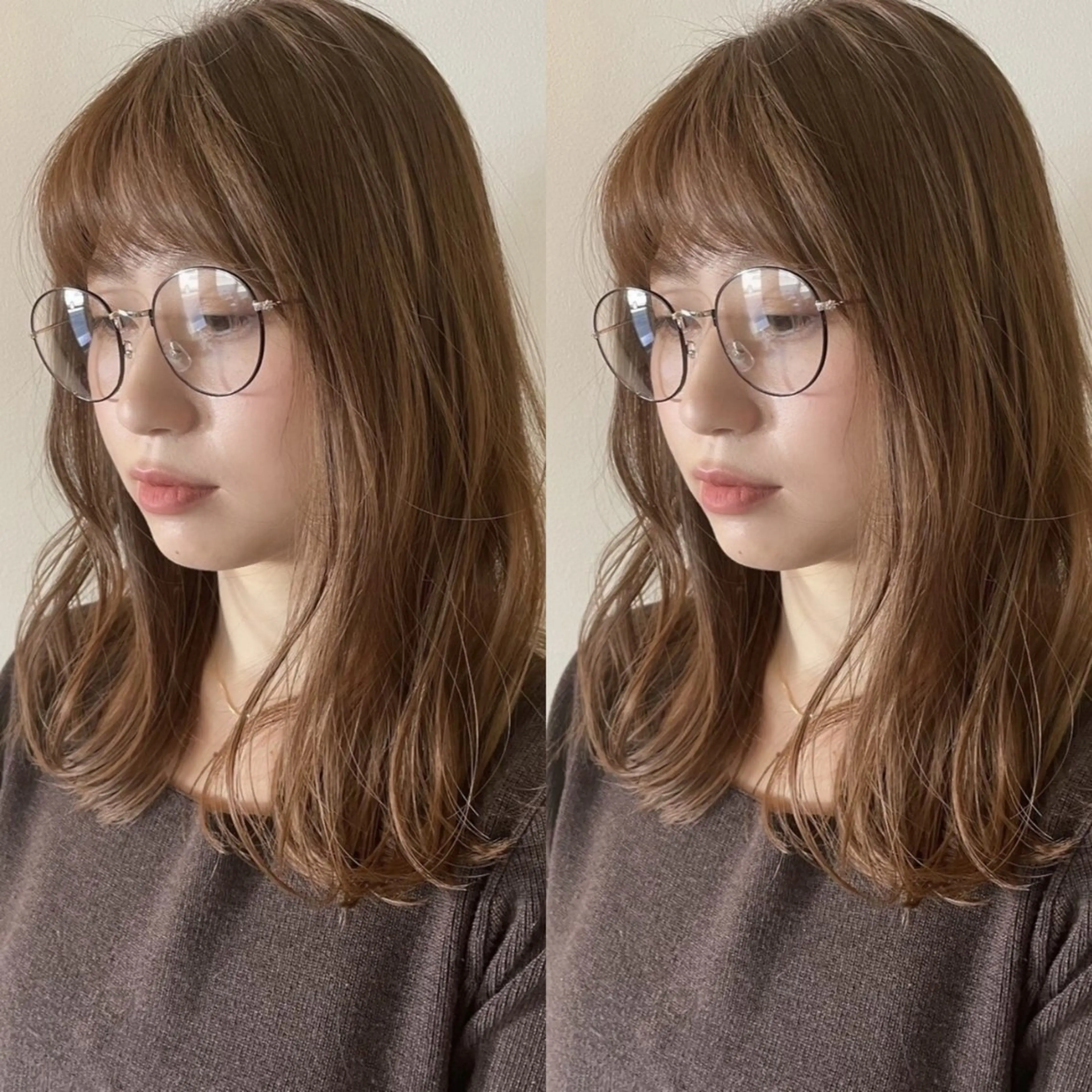 ミディアム ヘアカラー miri髪質改善 久留米/韓国のヘアスタイル