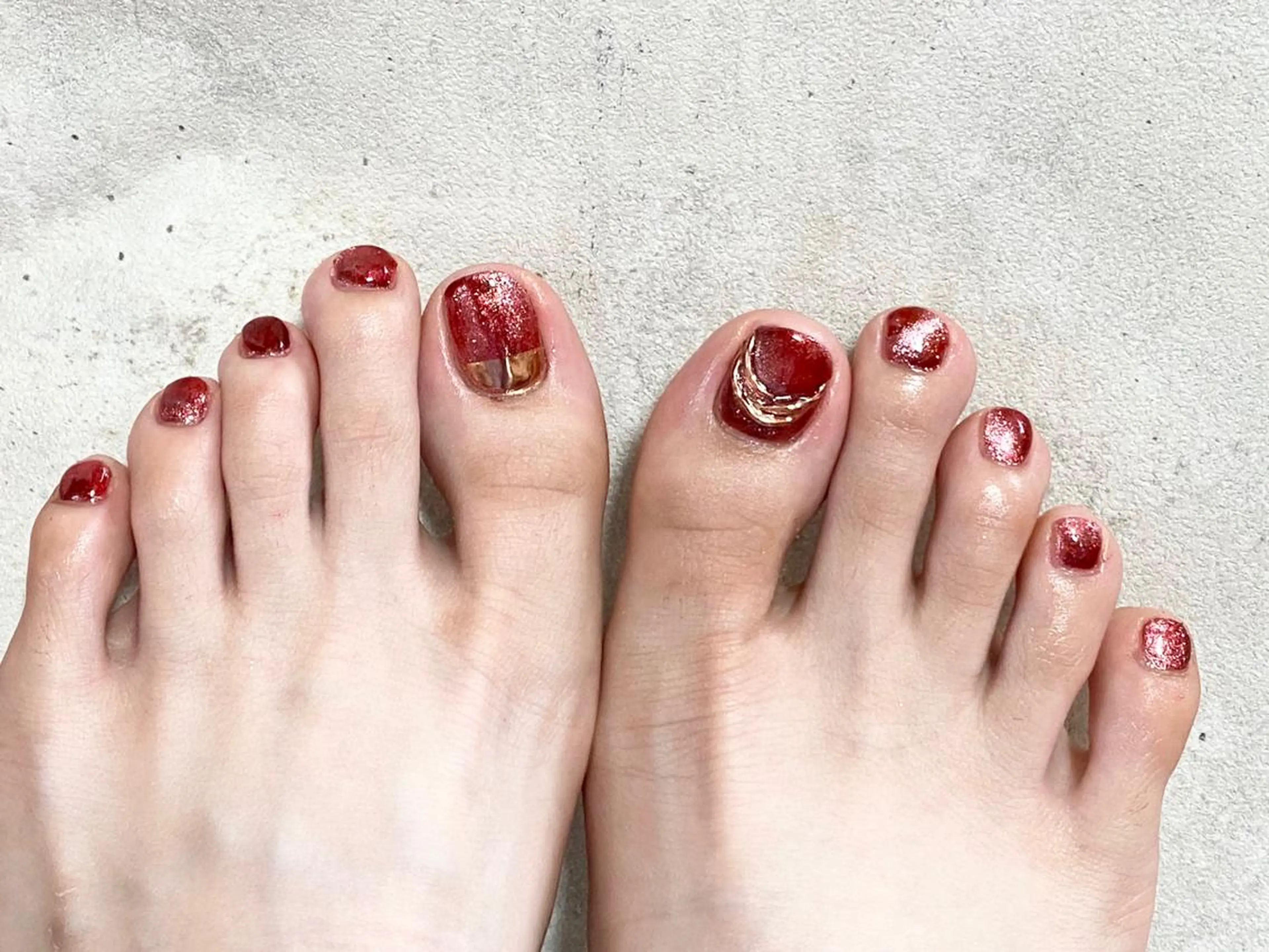 【フット】⭐️ご新規様500円OFF⭐️親指アート(オフあり) 7500yenの写真