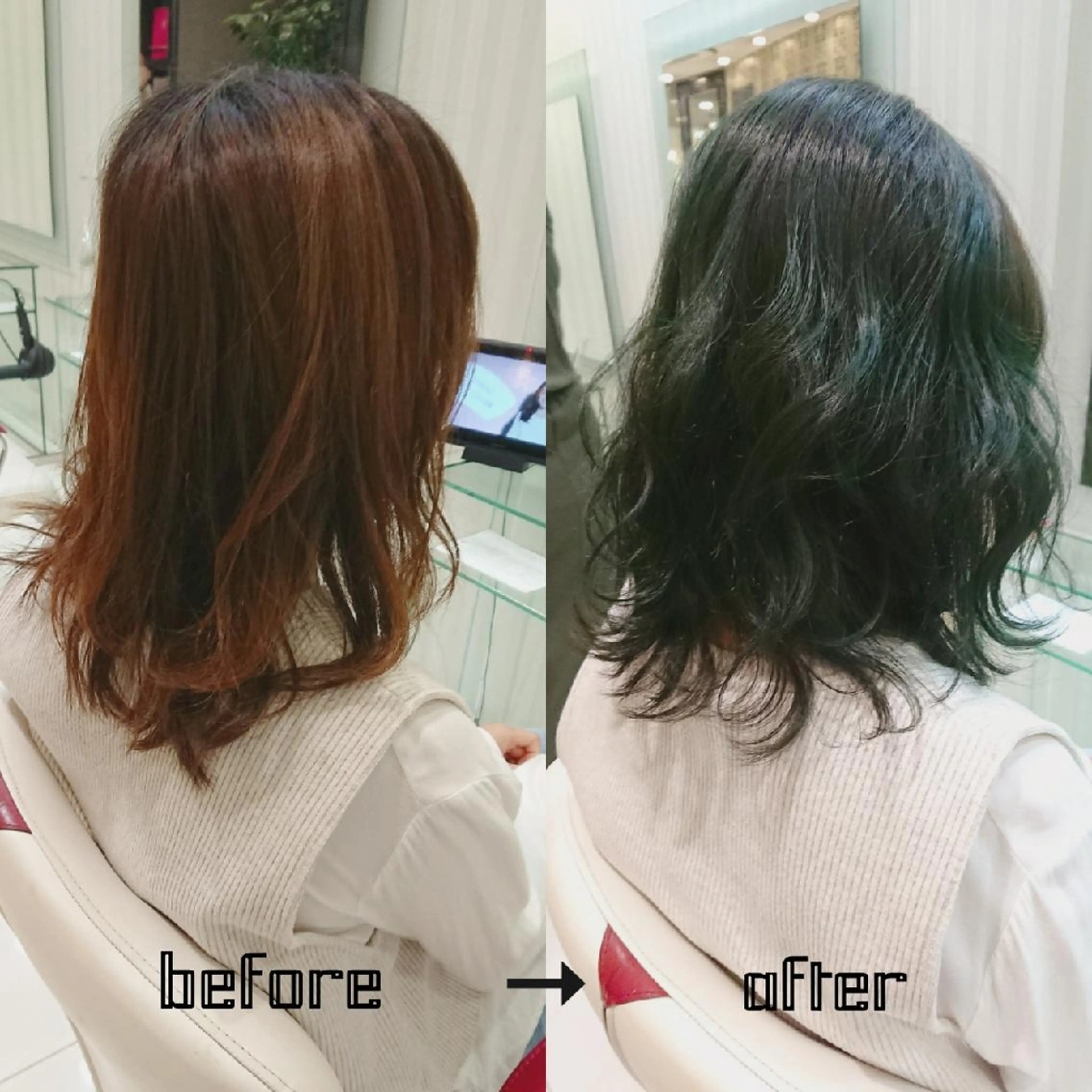 カラー オリーブカラー 予約殺到！    久保田 隆仁のヘアスタイル