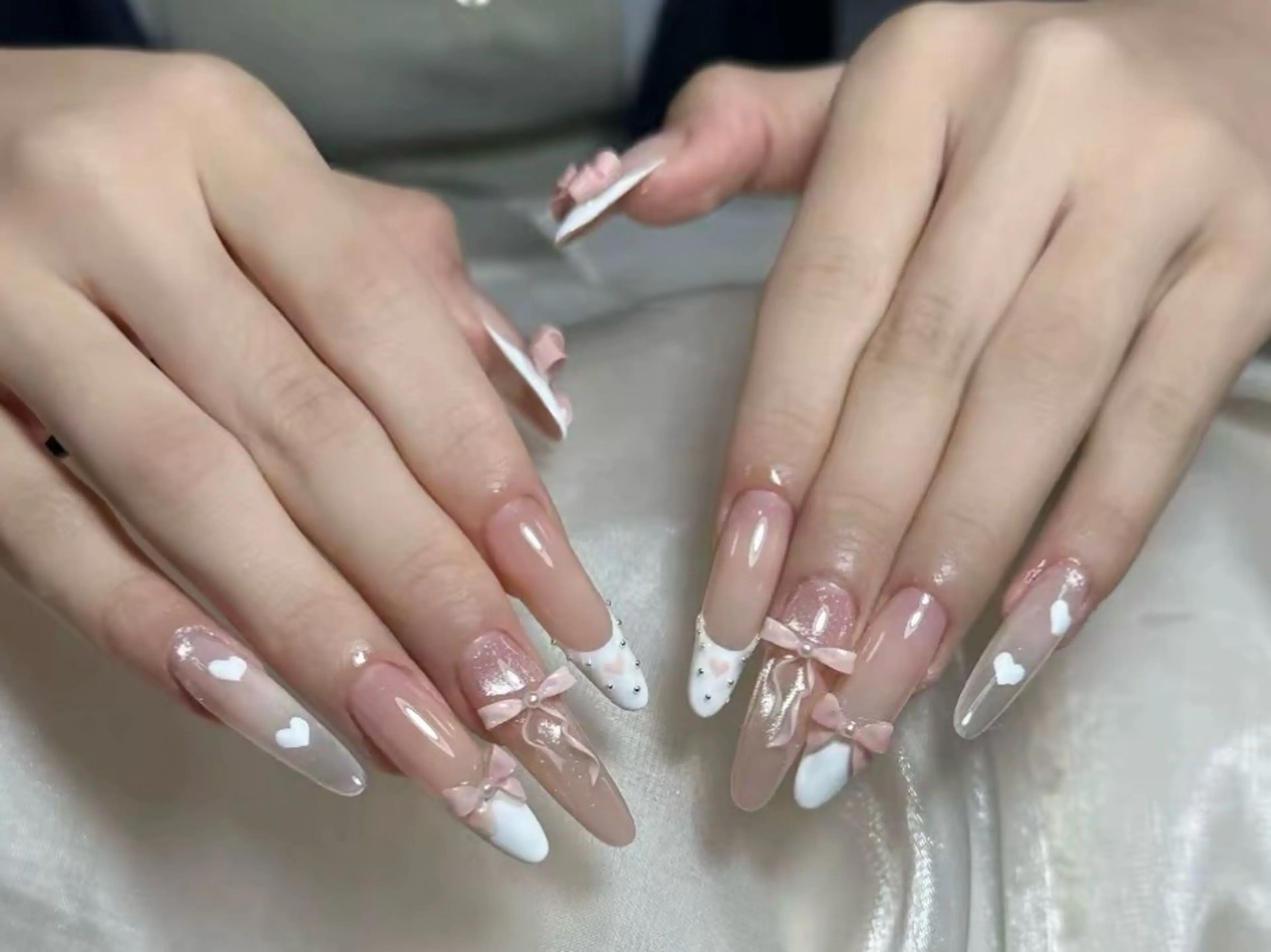 ネイル 長さ出し フットネイル ジェルネイル 韓国ネイル マグネットネイル ハンドネイル YMT NailStudio所属・YMT NailStudioのネイルデザイン