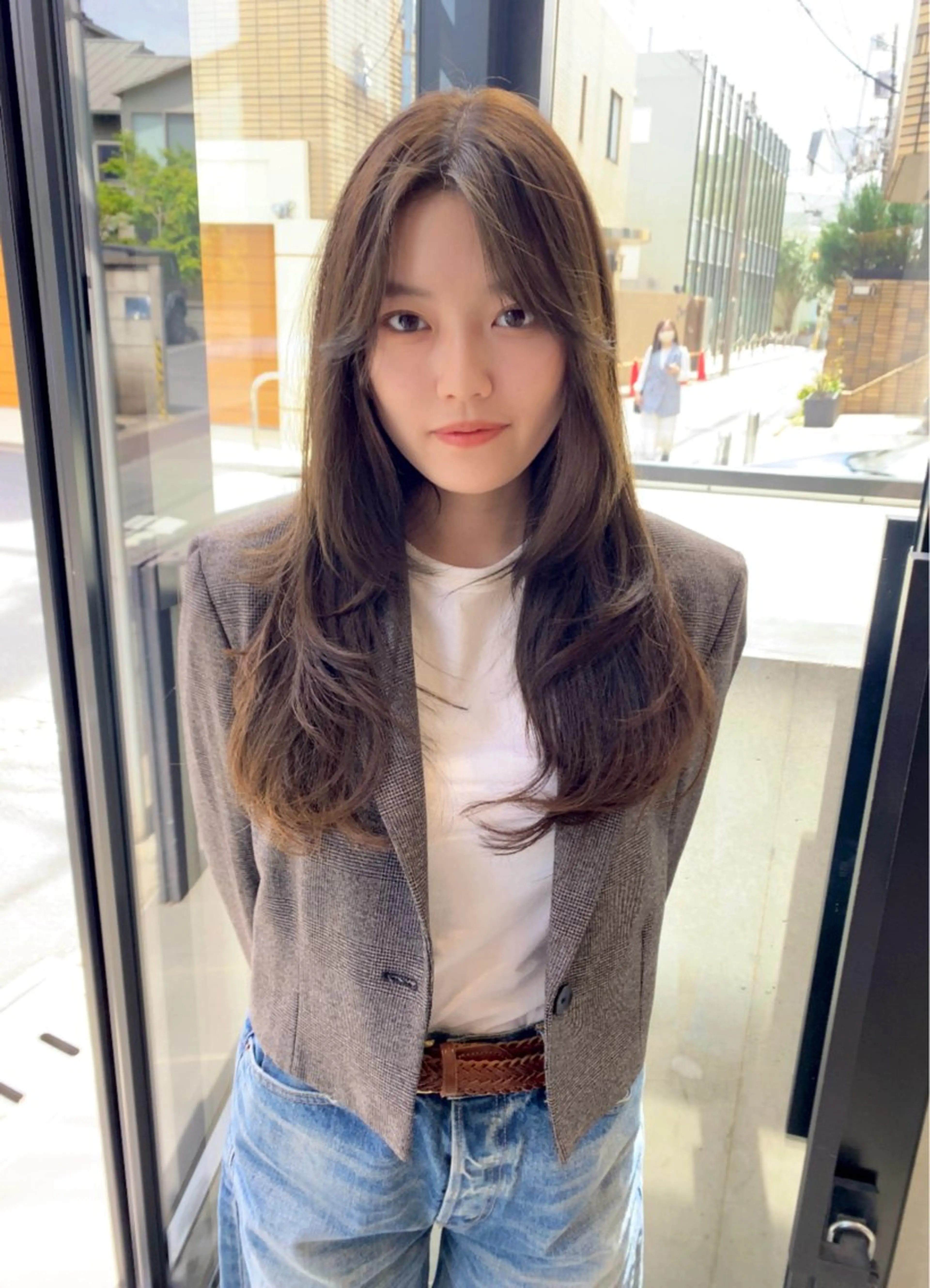 ロング カラー カット ヘアカラー トリートメント レイヤー/柔色 カラー/SAkiのヘアスタイル