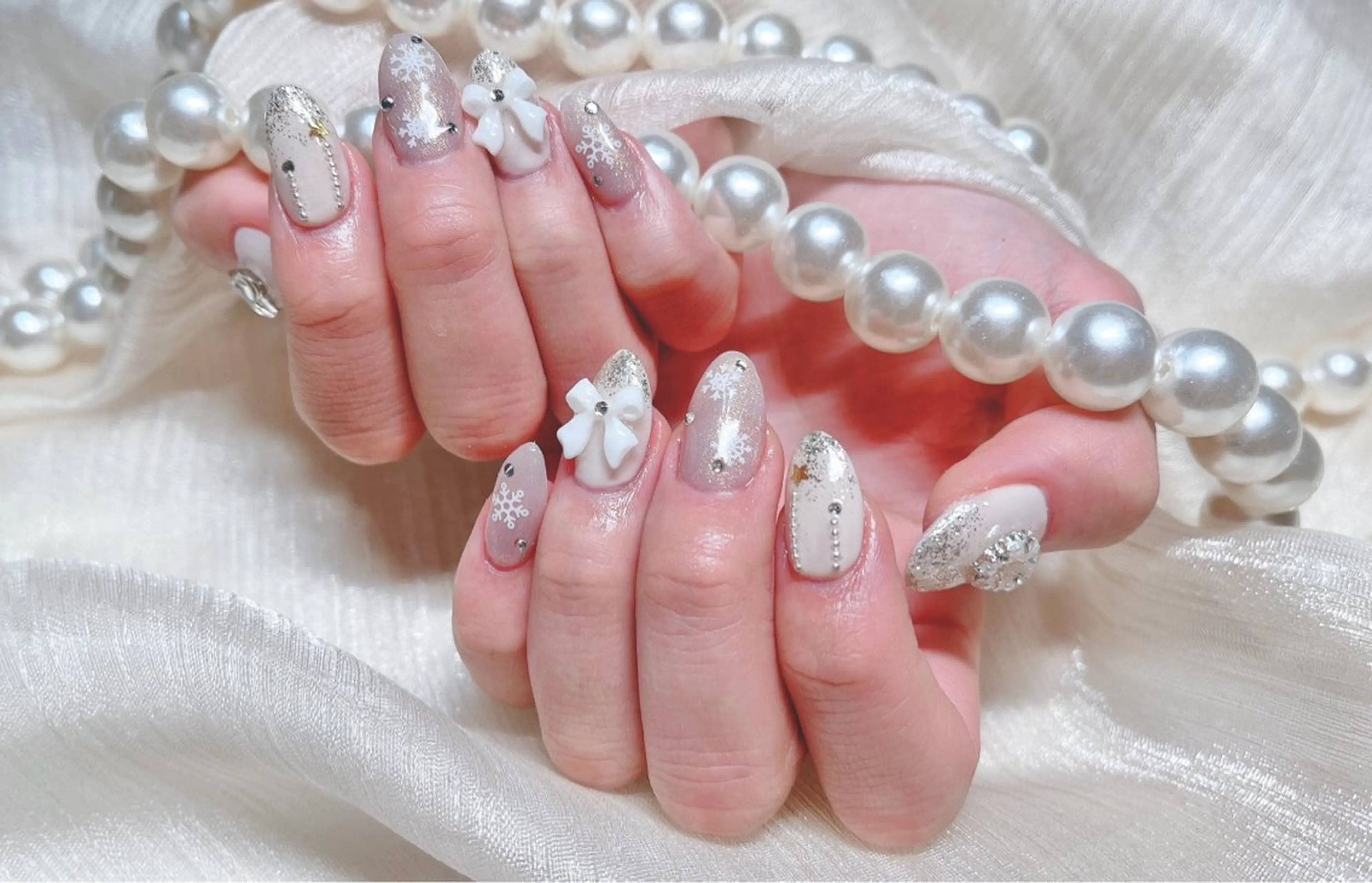 ネイル 冬ネイル クリスマス ハンドネイル Melody メロディのネイルデザイン