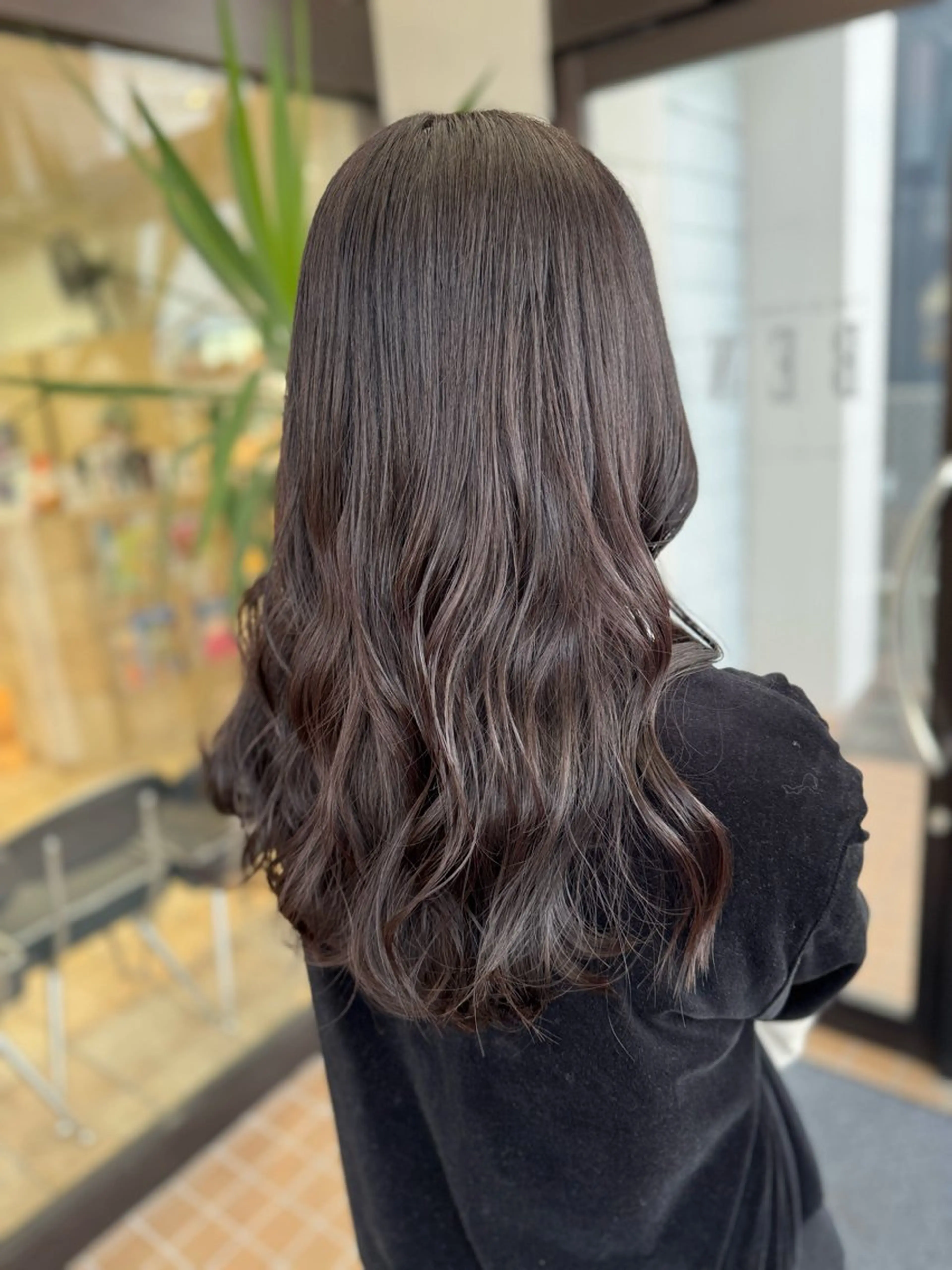 セミロング ヘアカラー トリートメント 🇰🇷韓国風顔周り NANAMI🇰🇷のヘアスタイル