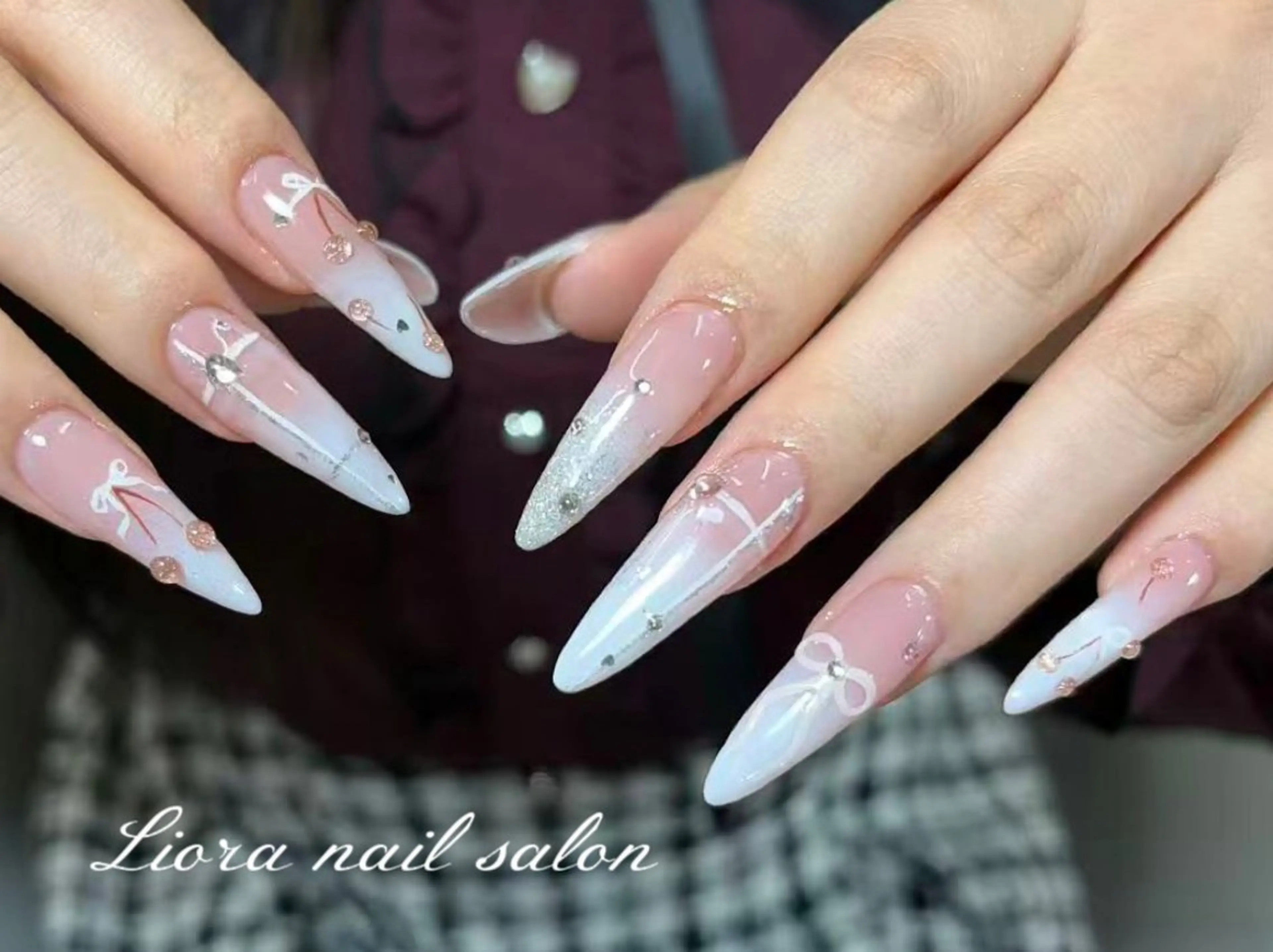 ネイル チークネイル フットネイル フレンチネイル ジェルネイル ガーリー ハンドネイル Liora nail スカルプ専門店のネイルデザイン