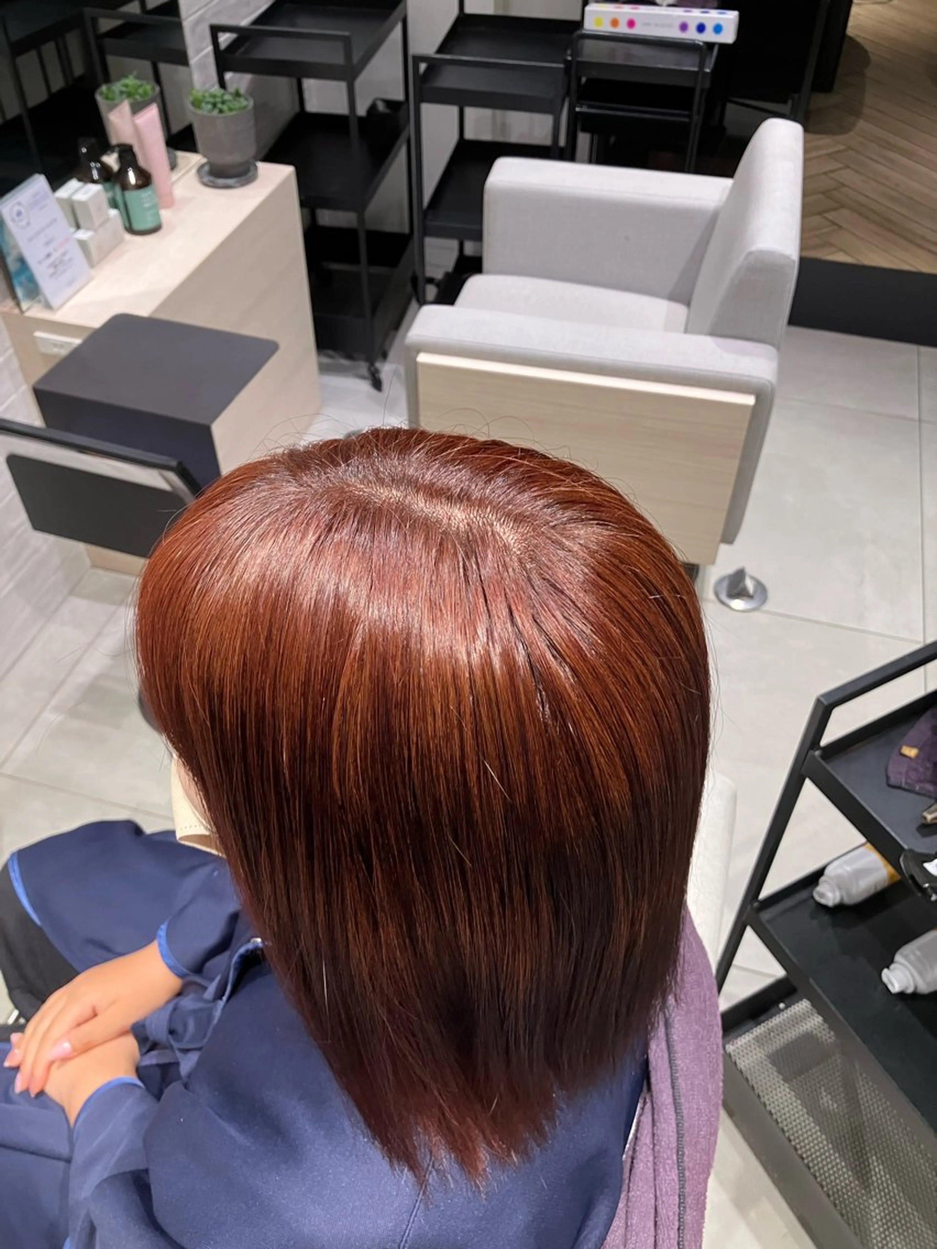 ミディアム カラー ブリーチ ブリーチなしカラー ピンクカラー 💚お客様満足度 No.1西村怜悧💚のヘアスタイル