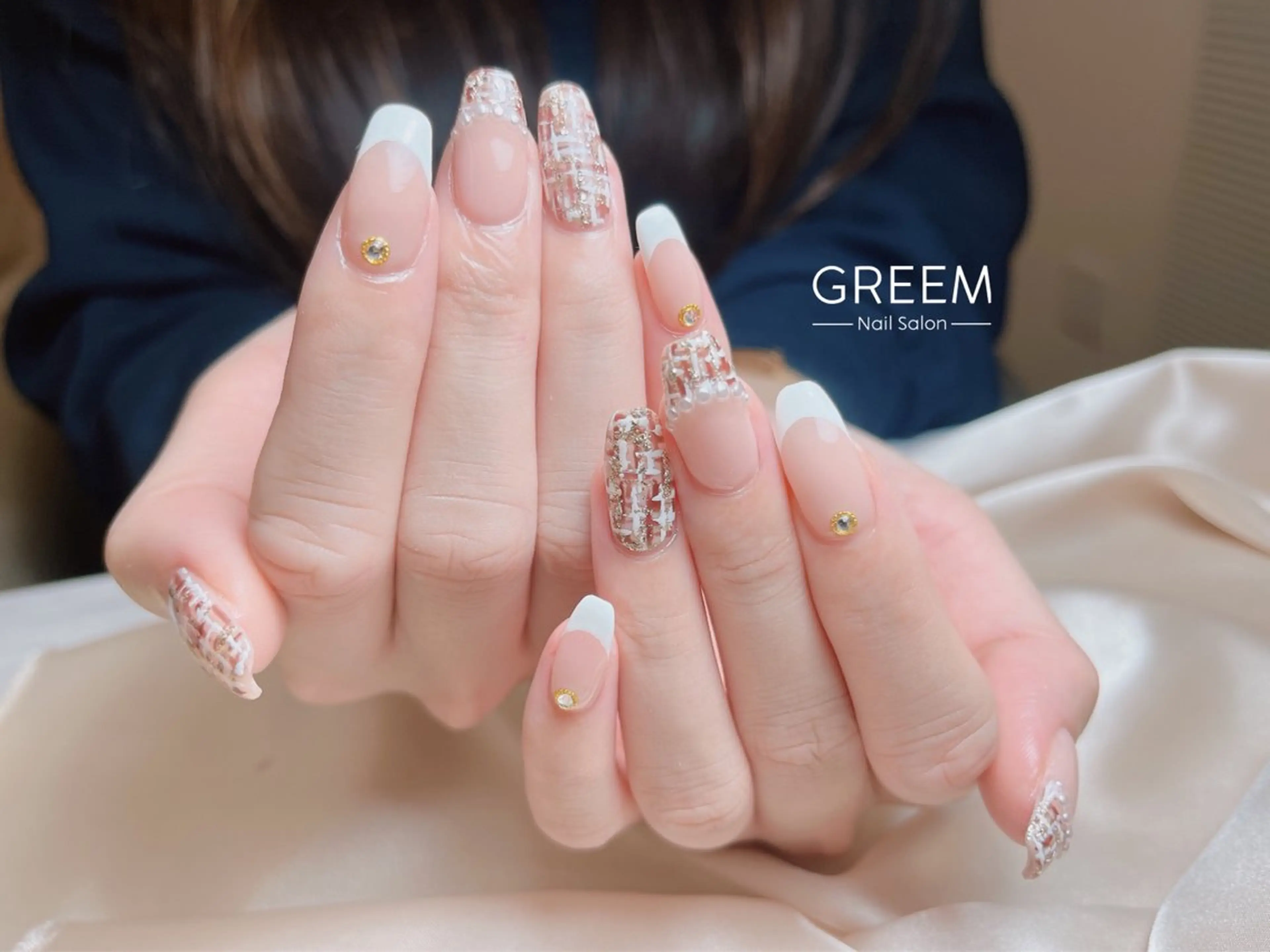 ネイル フラッシュネイル ジェルネイル マグネットネイル オフィスネイル ワンカラーネイル ハンドネイル GREEM グリームのネイルデザイン