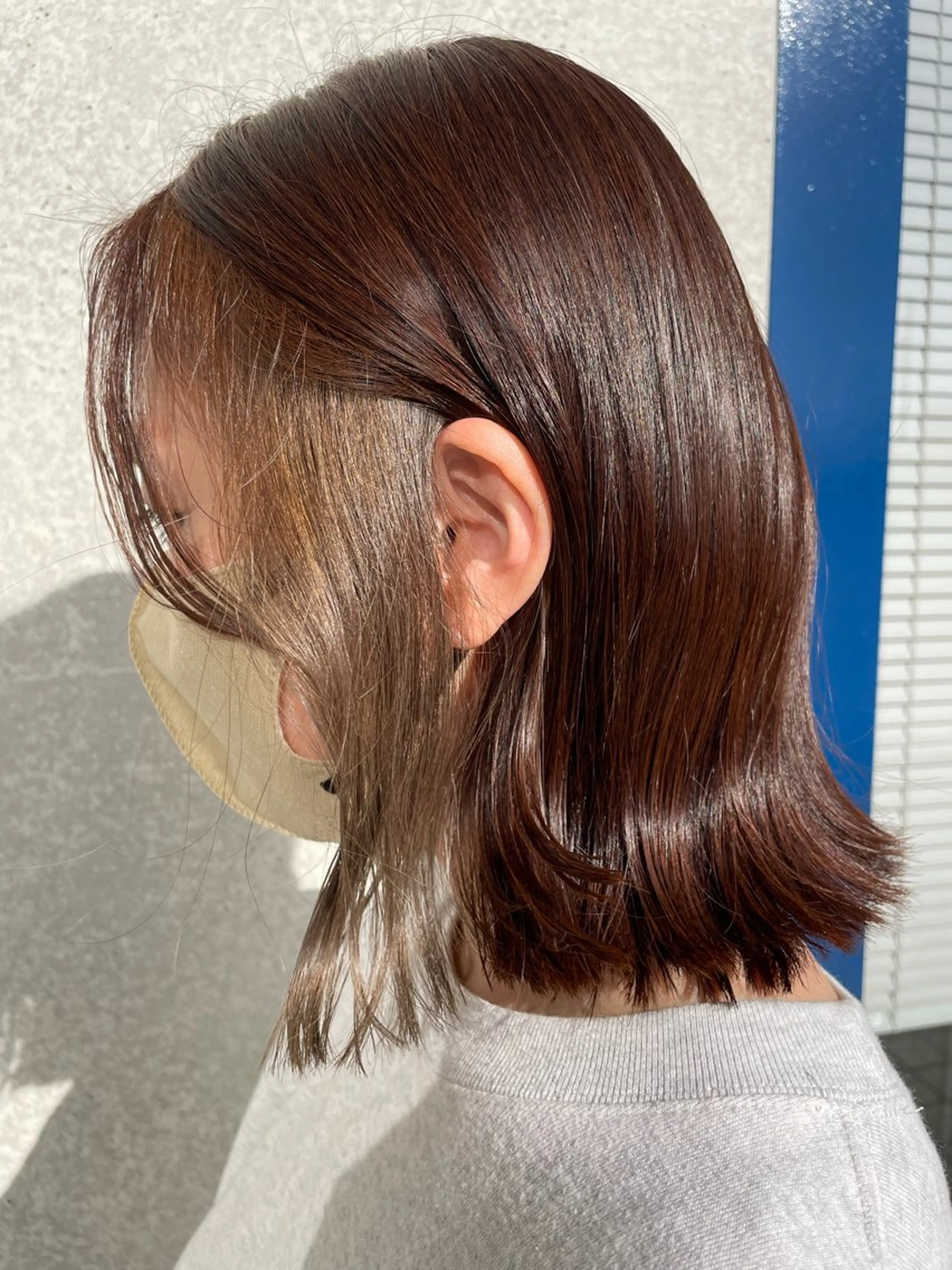 ミディアム カット ヘアカラー 坂本 勇将のヘアスタイル