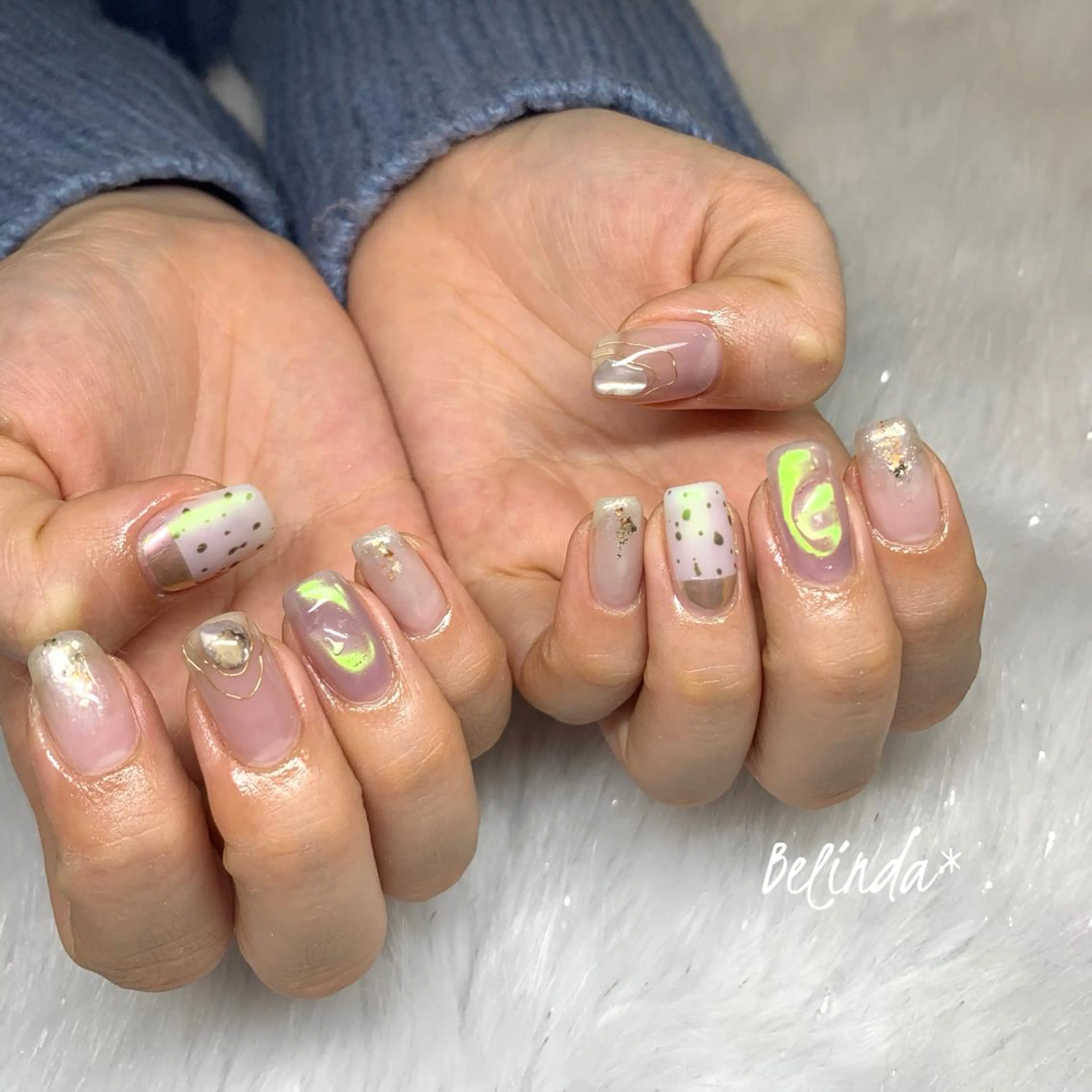 ネイル 持ち込み ハンドネイル Belinda Nailのネイルデザイン