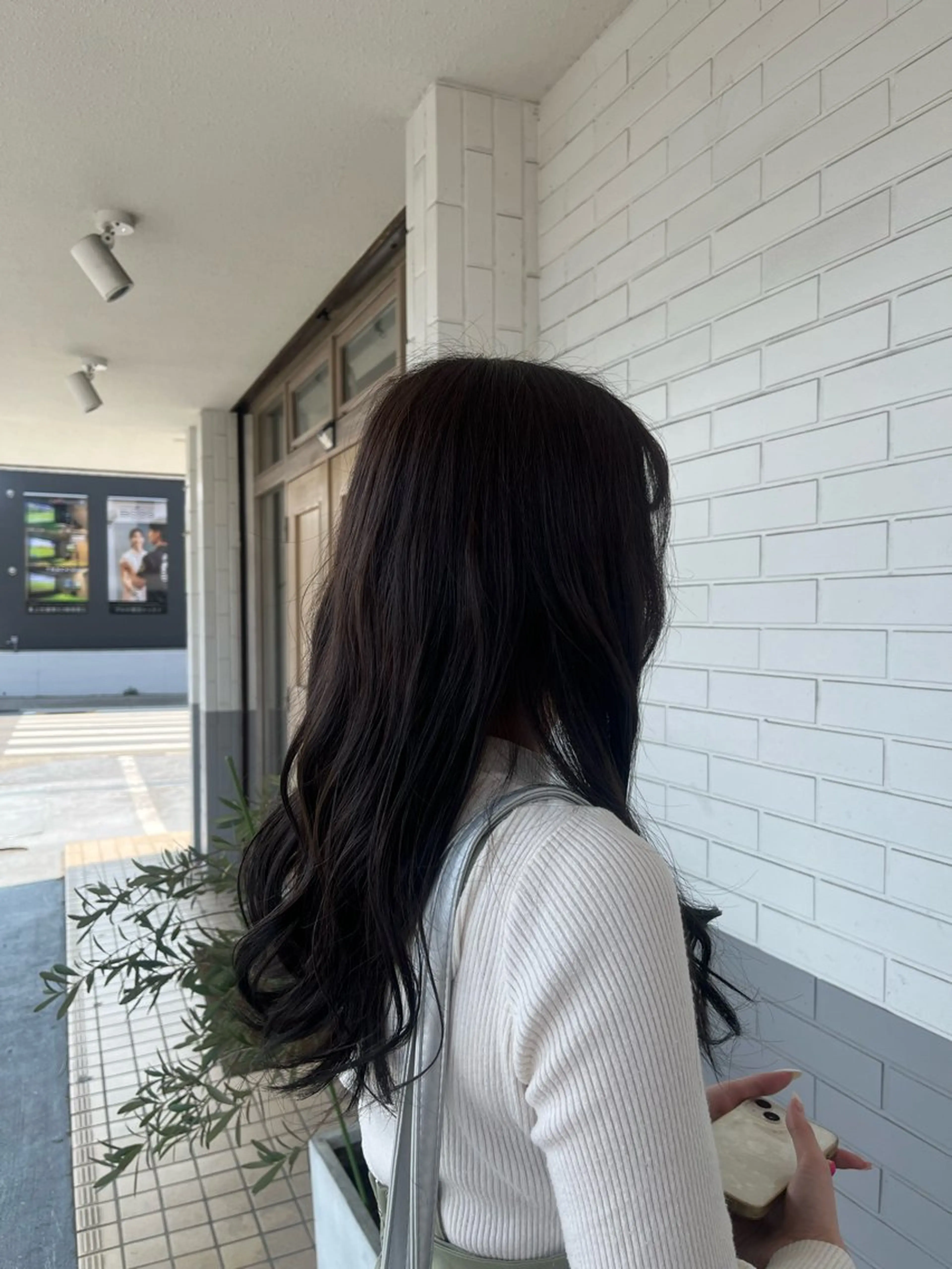 ロング カラー ダークグレー ダークグレージュ グレージュ 下畑 希美/ SOUPLE.のヘアスタイル