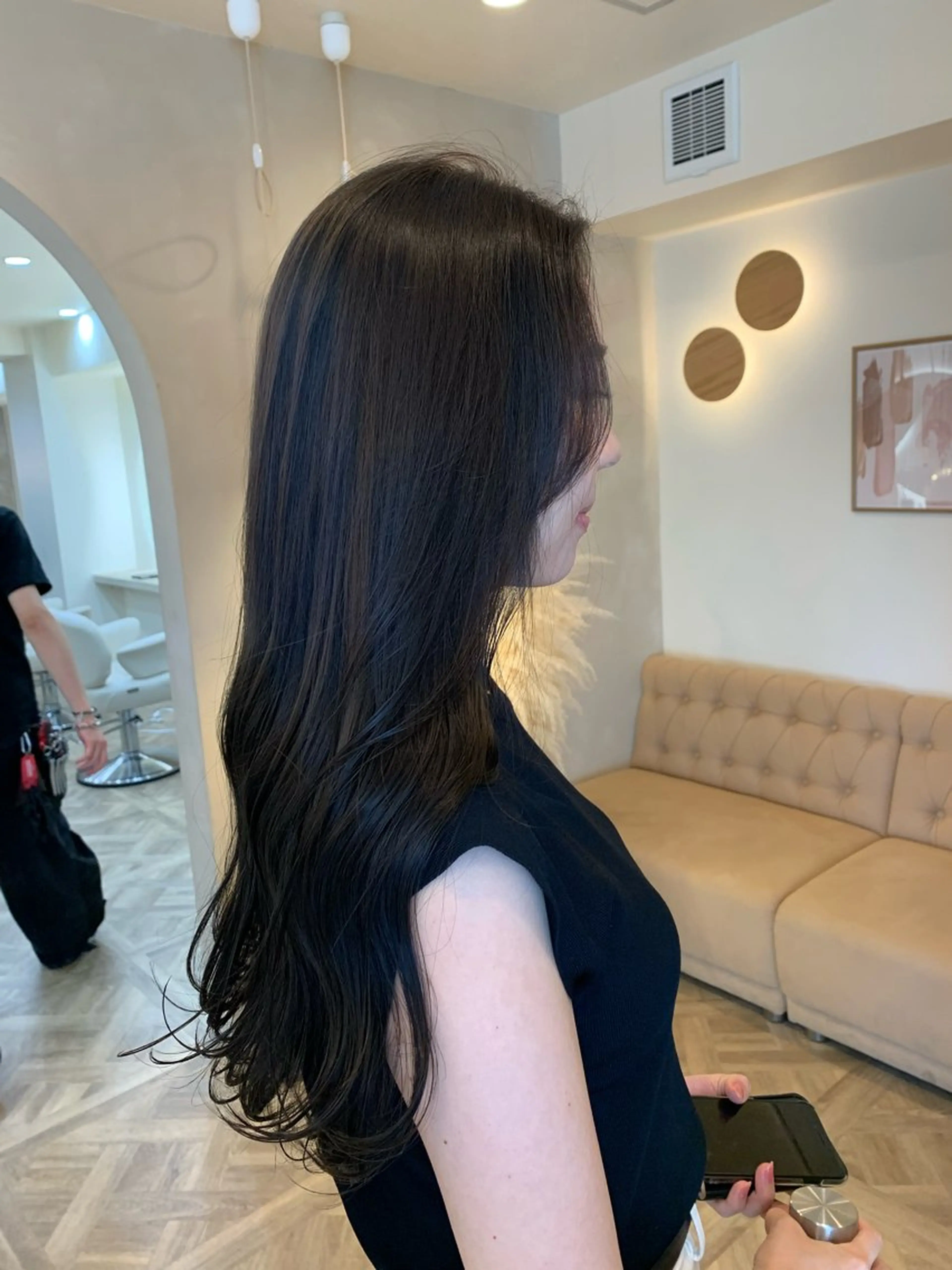 ロング カラー カット ヘアカラー トリートメント 矢場町/ダブルカラー /レイヤー/アリサのヘアスタイル