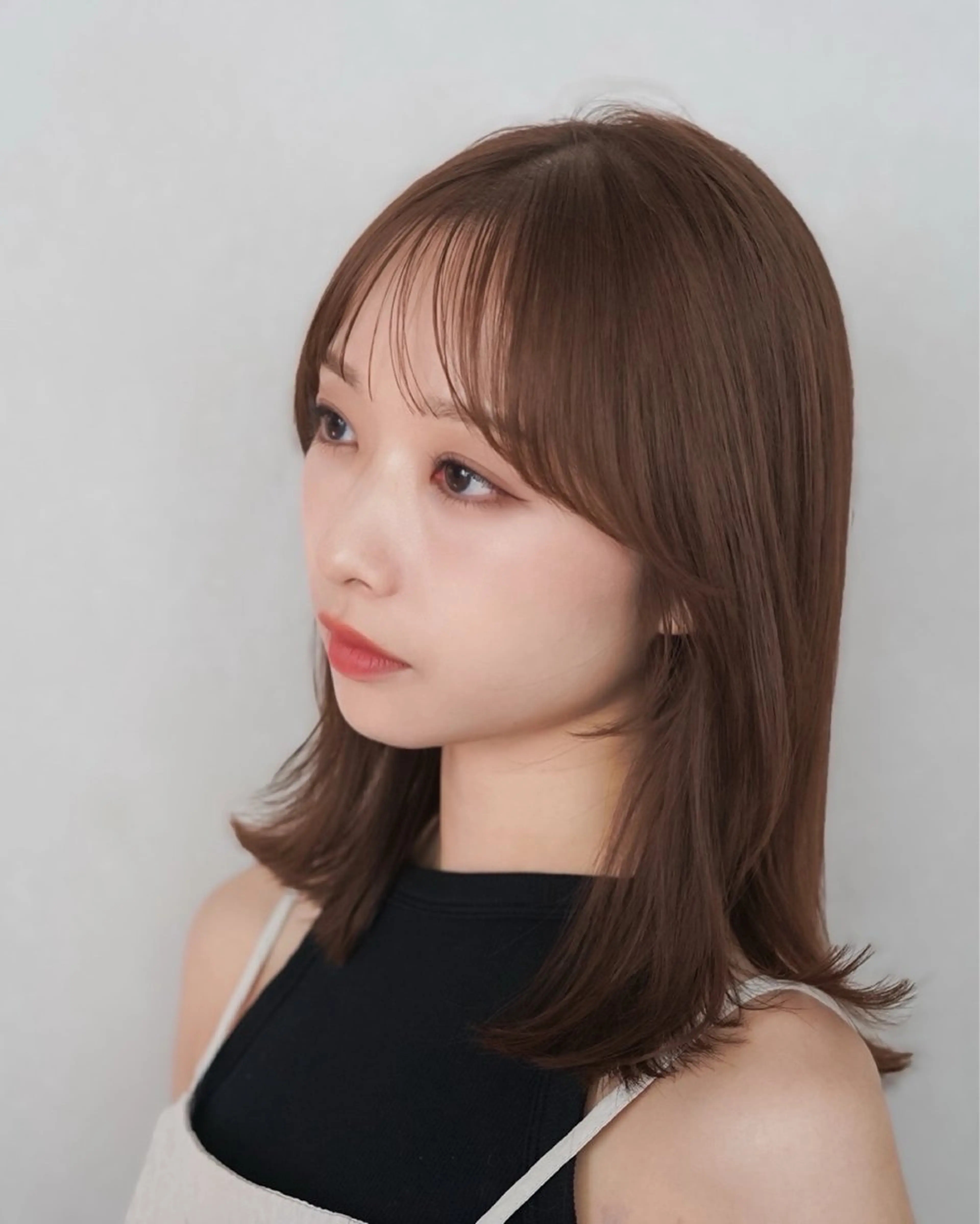 ミディアム レイヤーカット/ くびれヘア佐藤大空のヘアスタイル