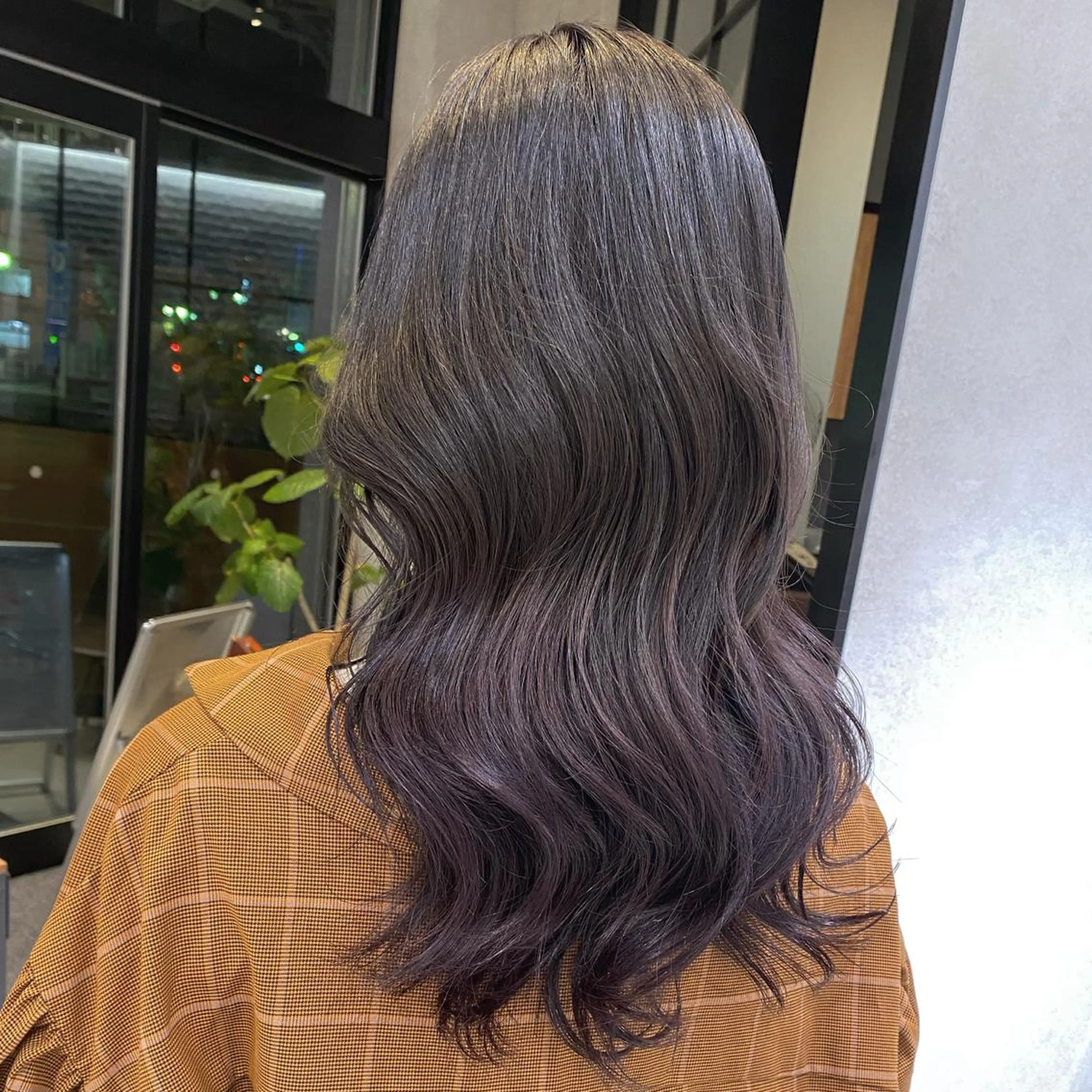 セミロング カラー グラデーションカラー パープルカラー channel所属・Natsumi ❤︎のヘアスタイル