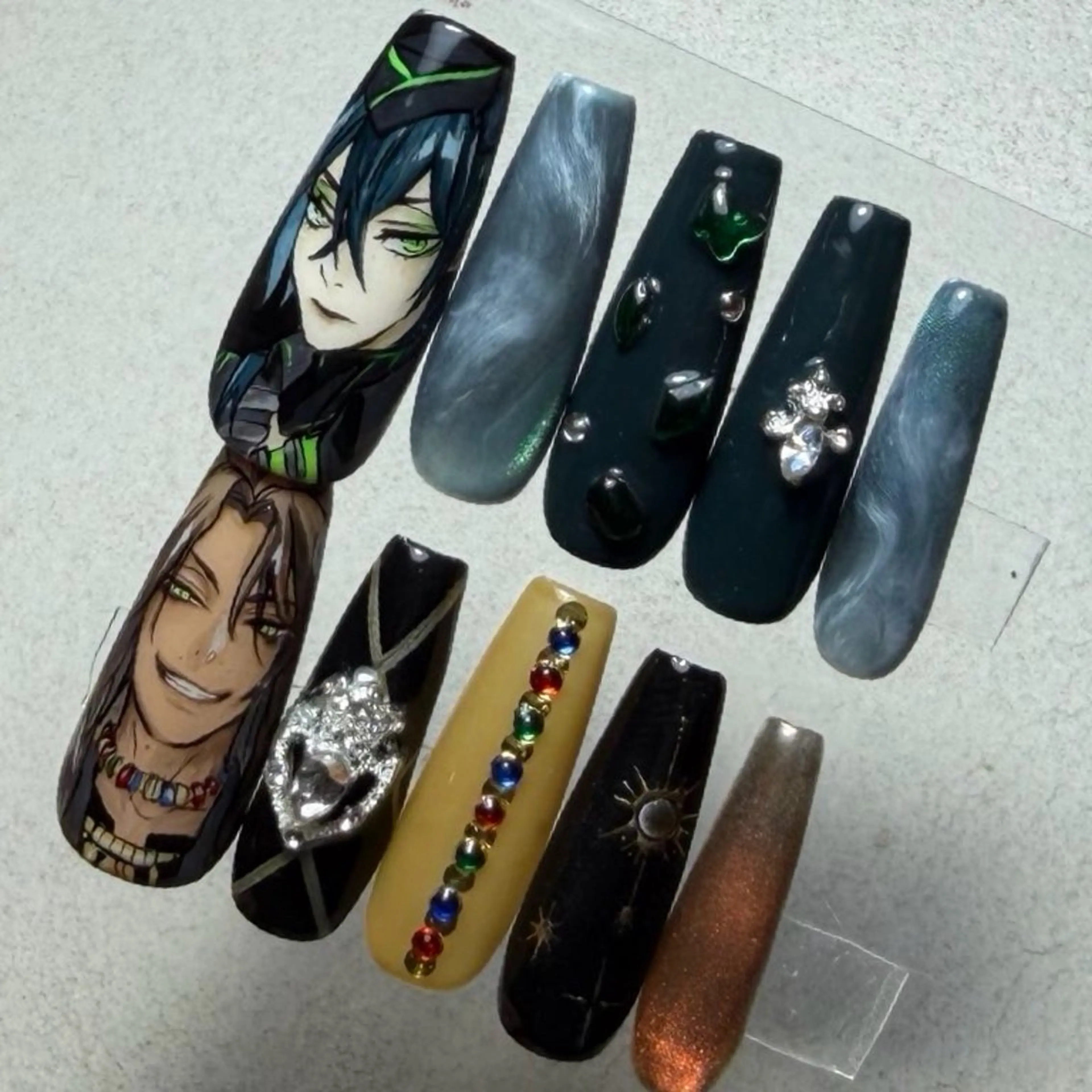 ネイル アートネイル ロングネイル ハンドネイル ciel nailのネイルデザイン