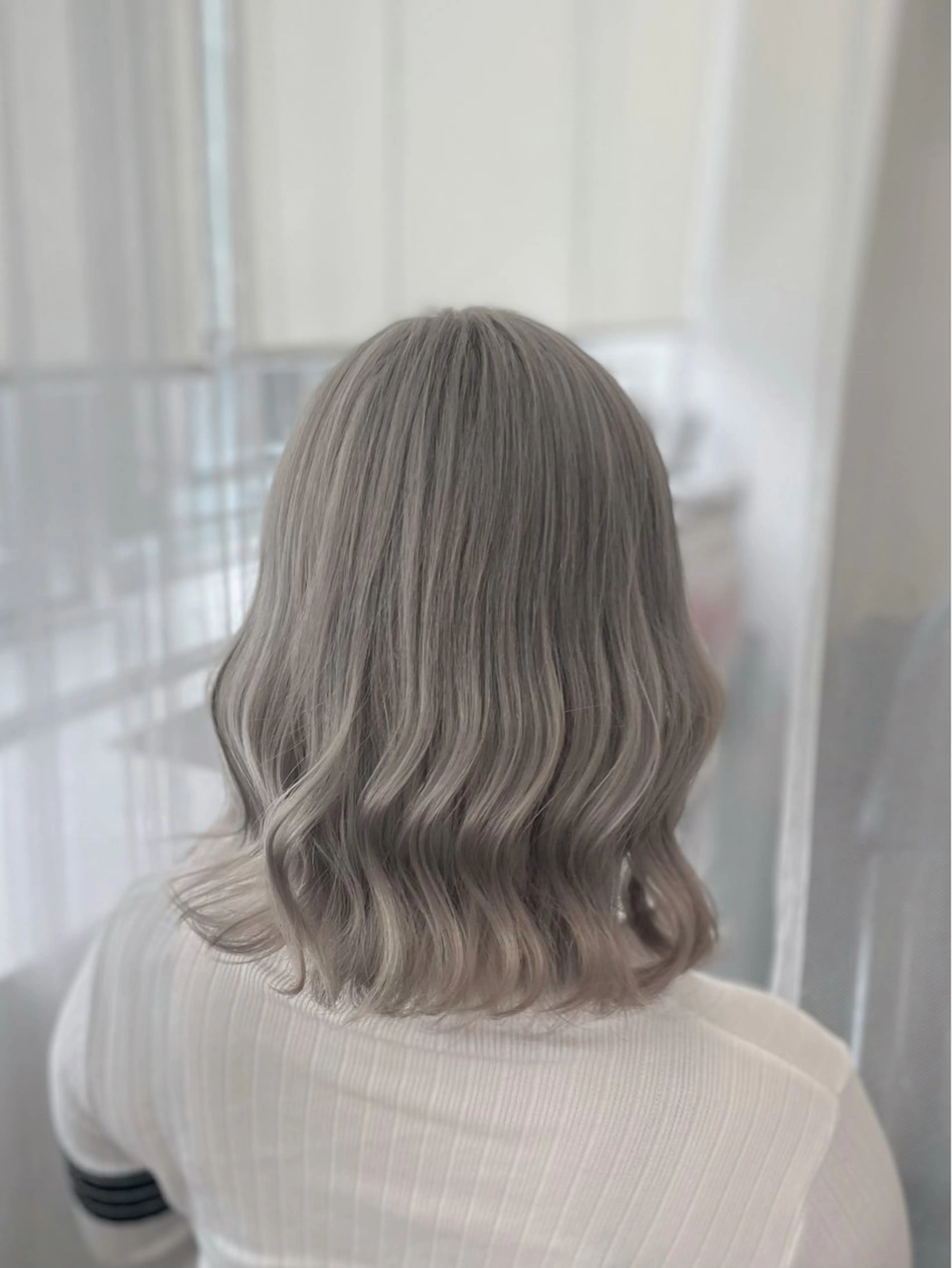 ミディアム カラー ヘアカラー トリートメント GaKu/ハイトーン /ブリーチ/ブロンドのヘアスタイル