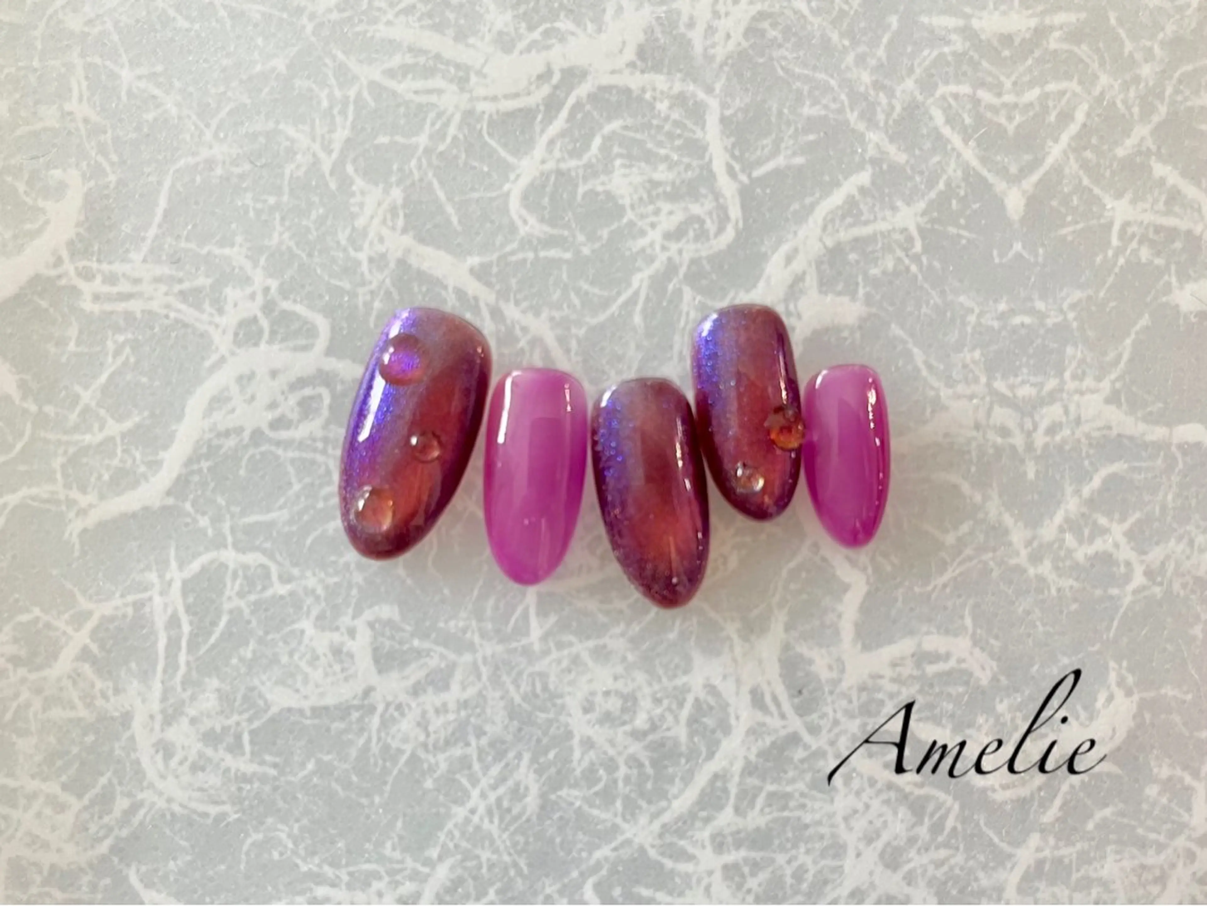 ネイル ハンドネイル いちじゅう あおいのネイルデザイン